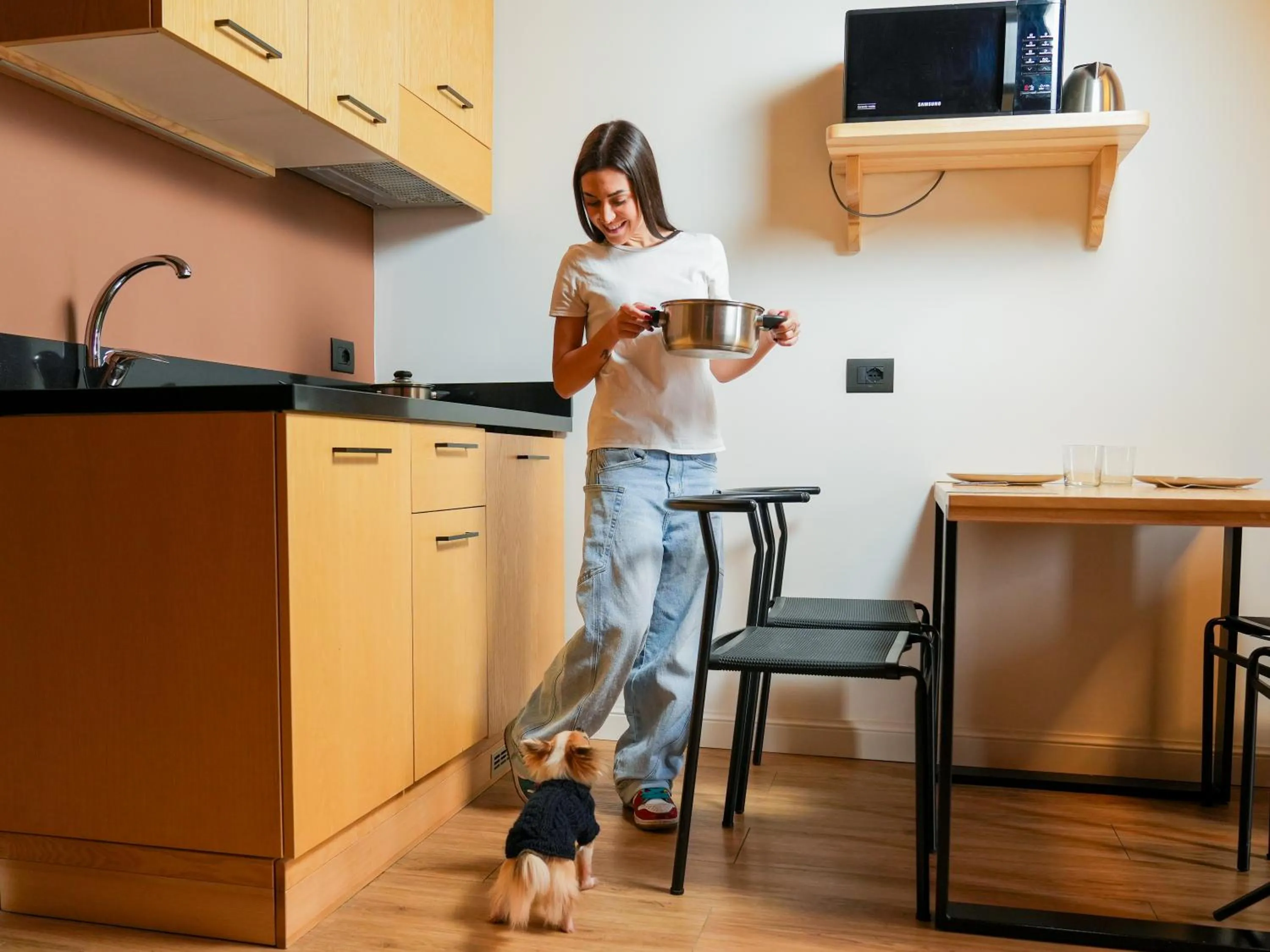 kitchen in Hotel Arya by Mauro