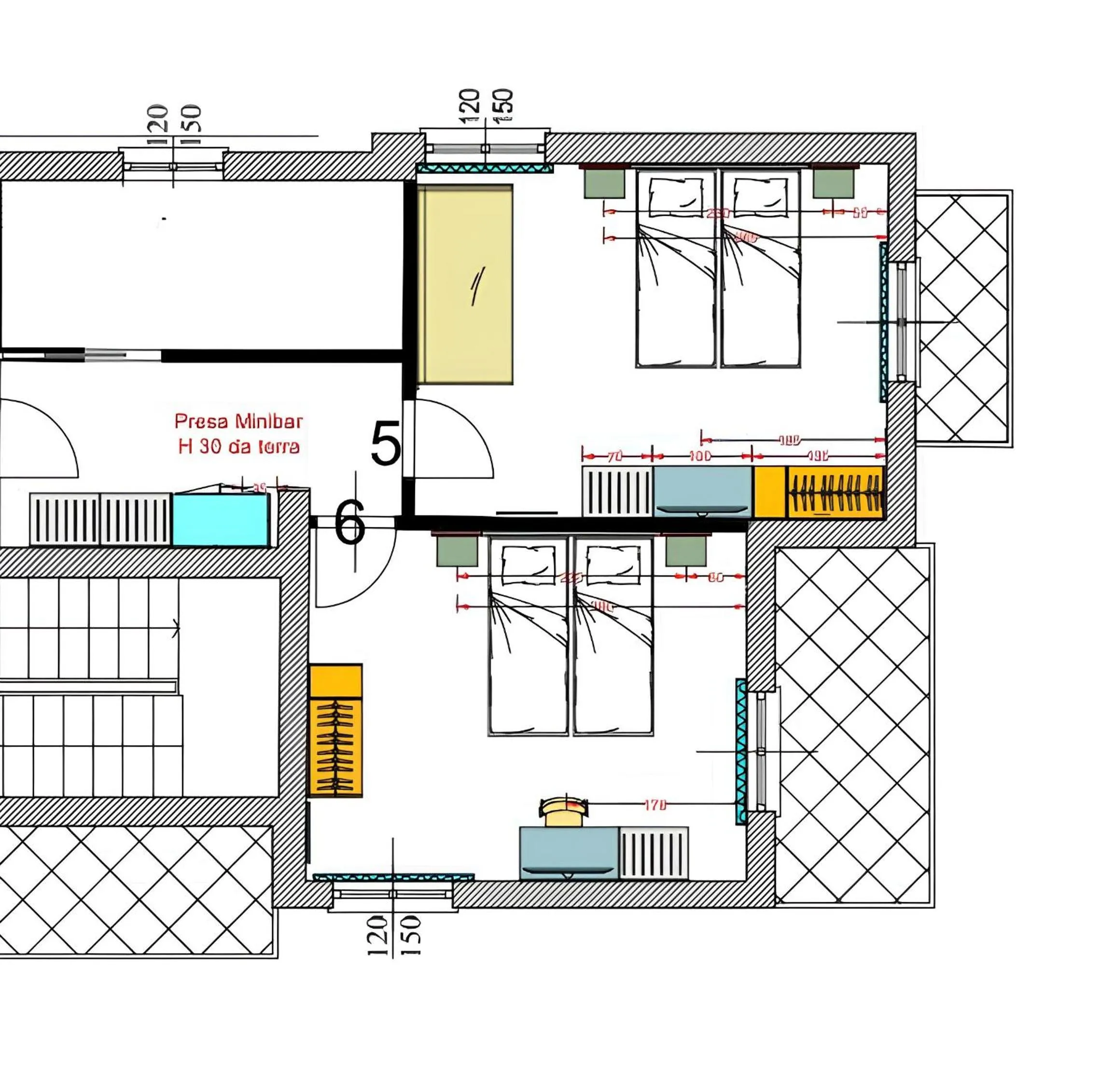 Floor plan in Best Western Hotel Arya