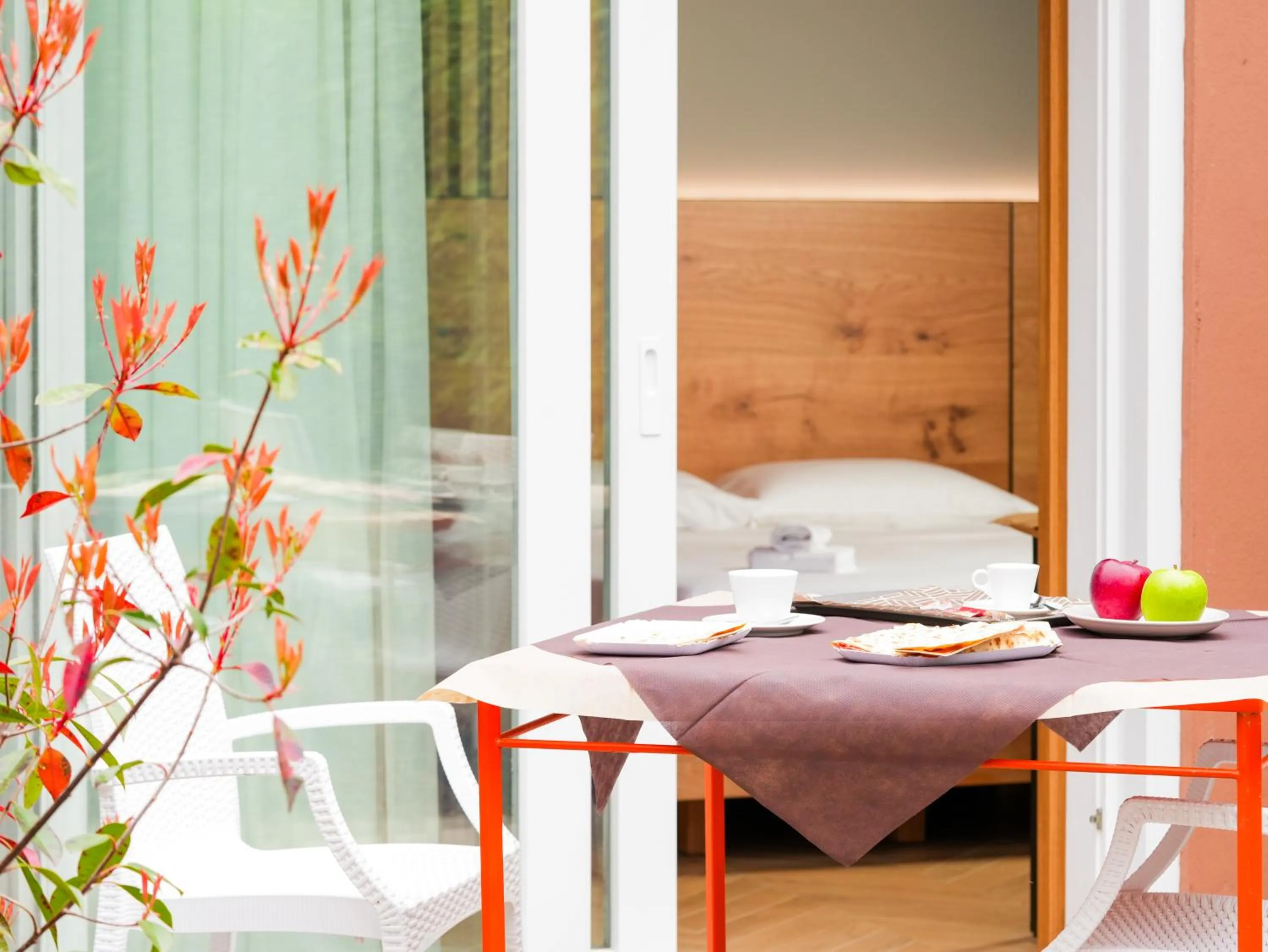 Balcony/Terrace, Bed in Hotel Arya by Mauro