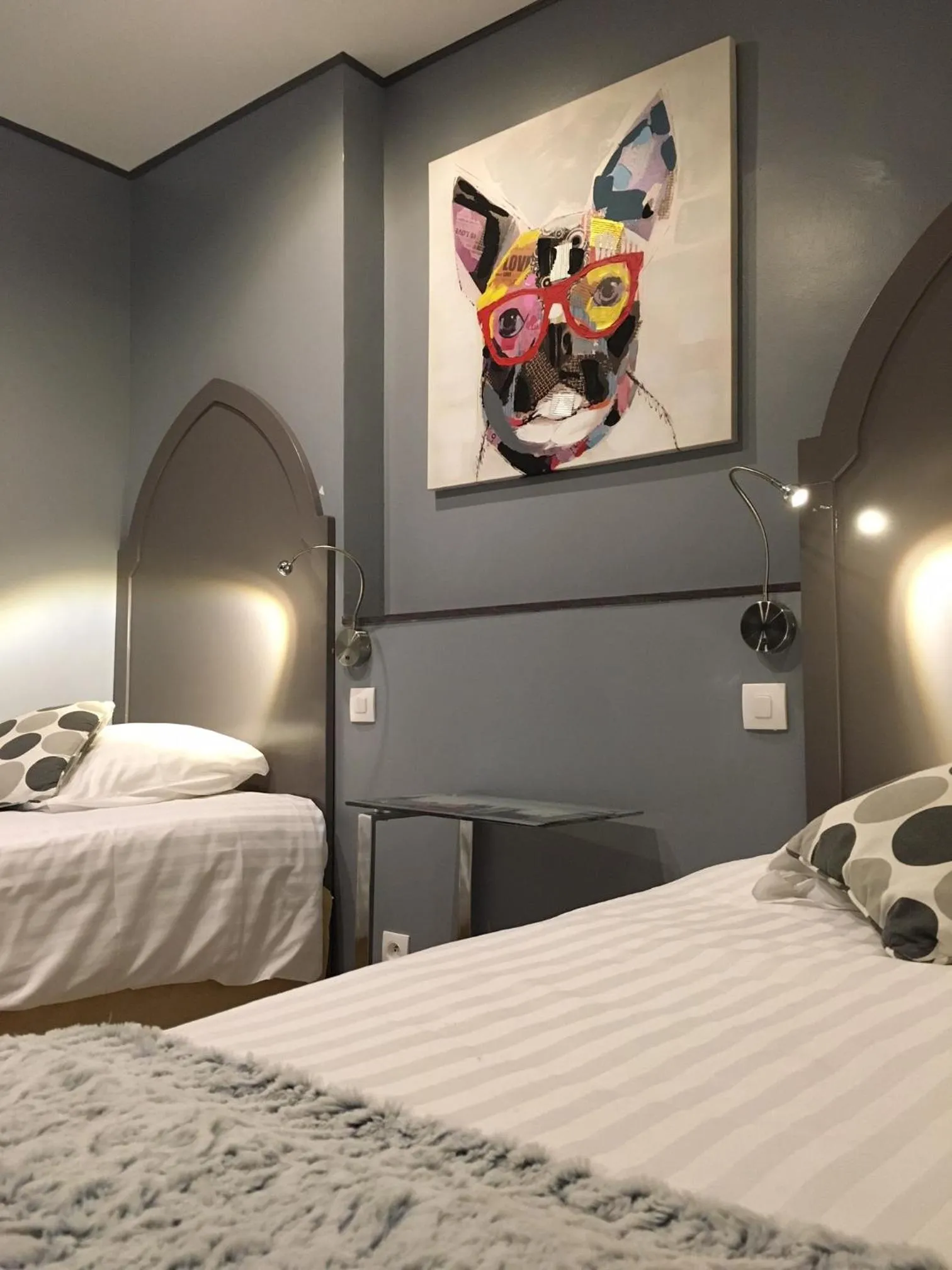 Bedroom, Bed in Les Terrasses de Saumur - Hôtel & Appartements - Restaurant & Spa (Logis)