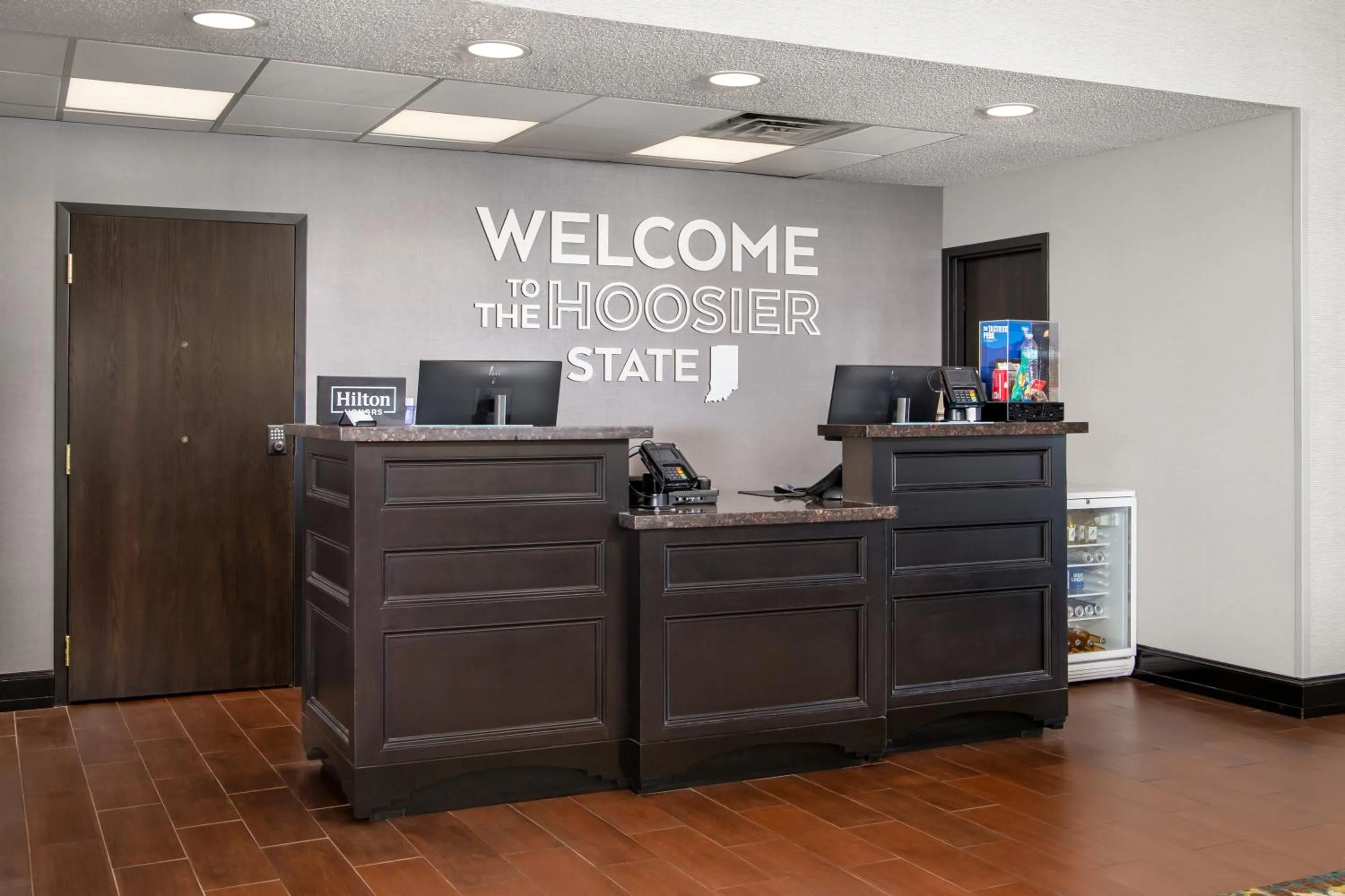 Lobby or reception in Hampton Inn Elkhart