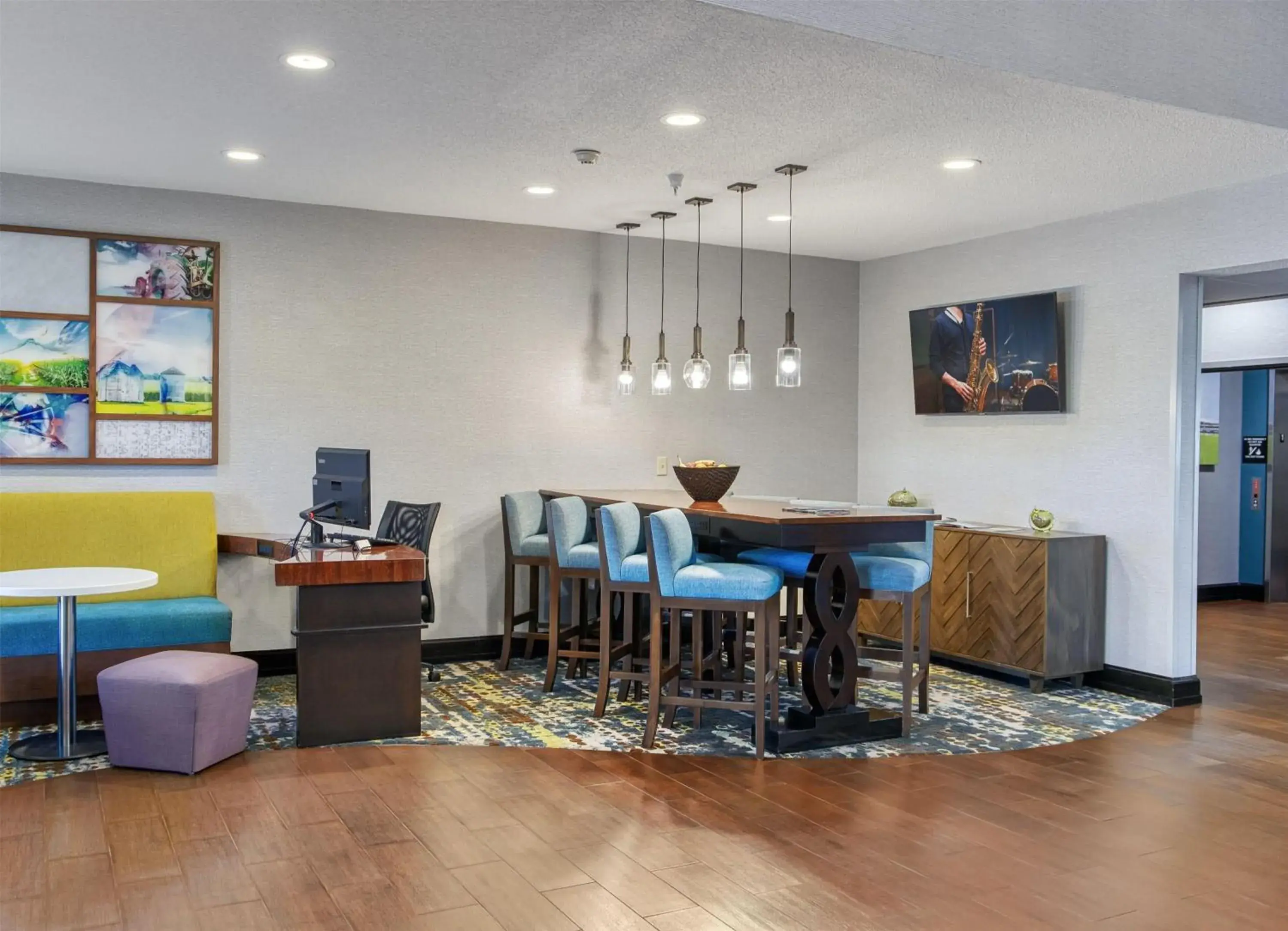 Lobby or reception in Hampton Inn Elkhart Lobby or reception in Hampton Inn Elkhart