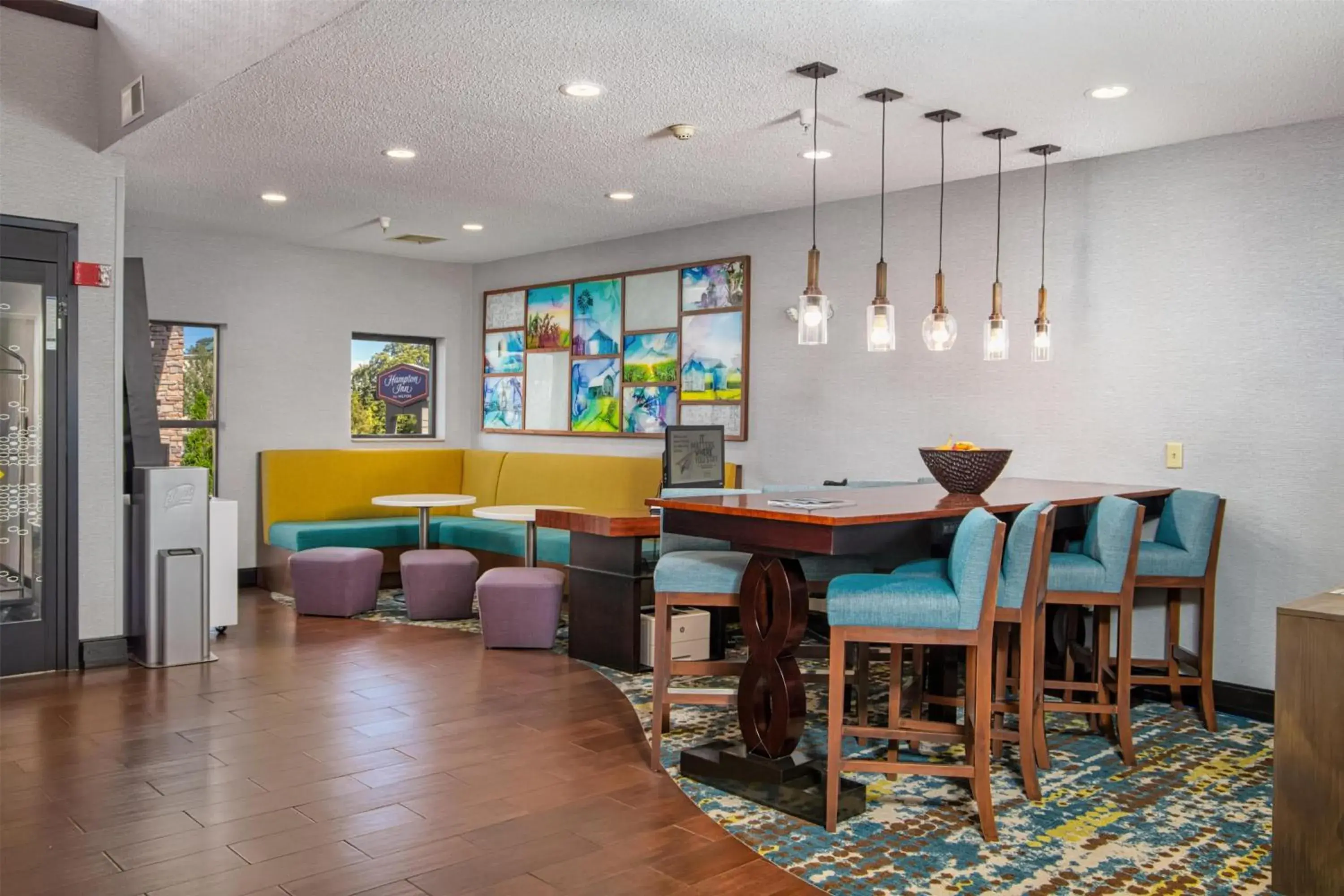 Lobby or reception in Hampton Inn Elkhart Lobby or reception in Hampton Inn Elkhart