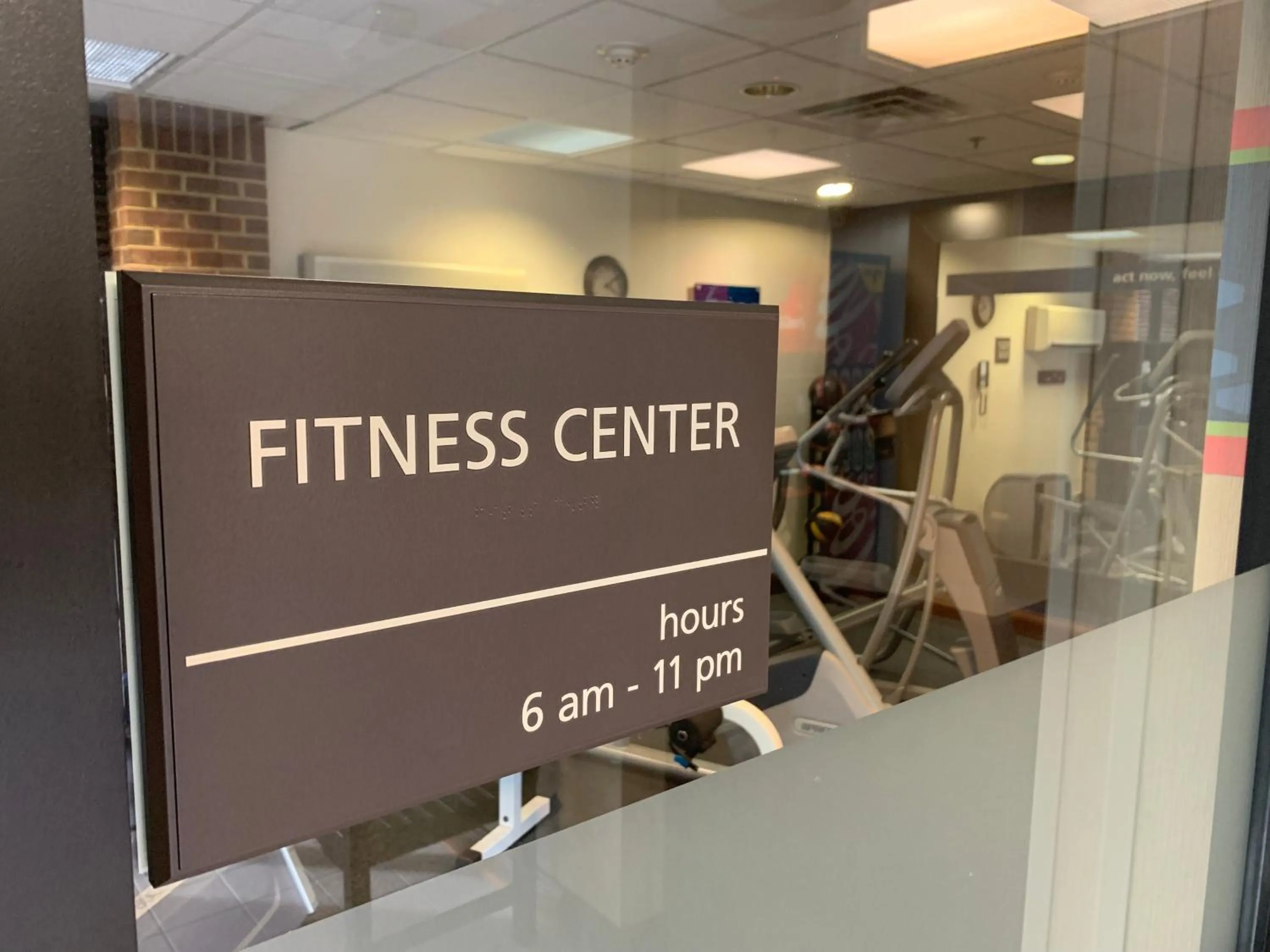 Fitness centre/facilities in Hampton Inn Danville