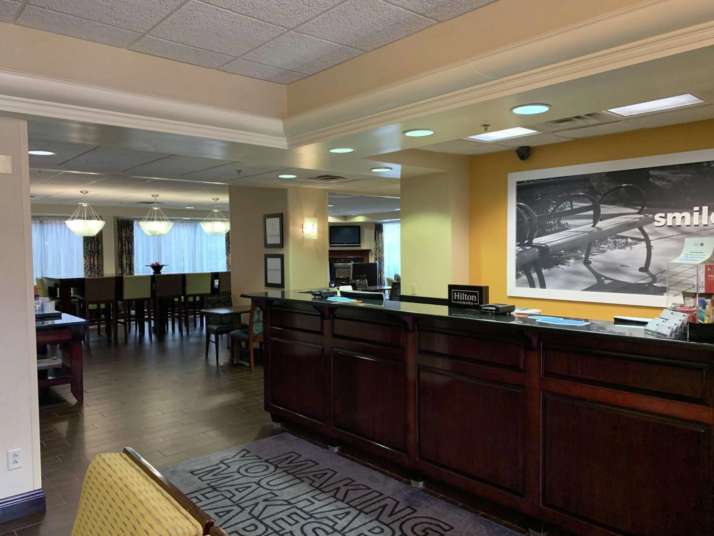 Lobby or reception in Hampton Inn Danville