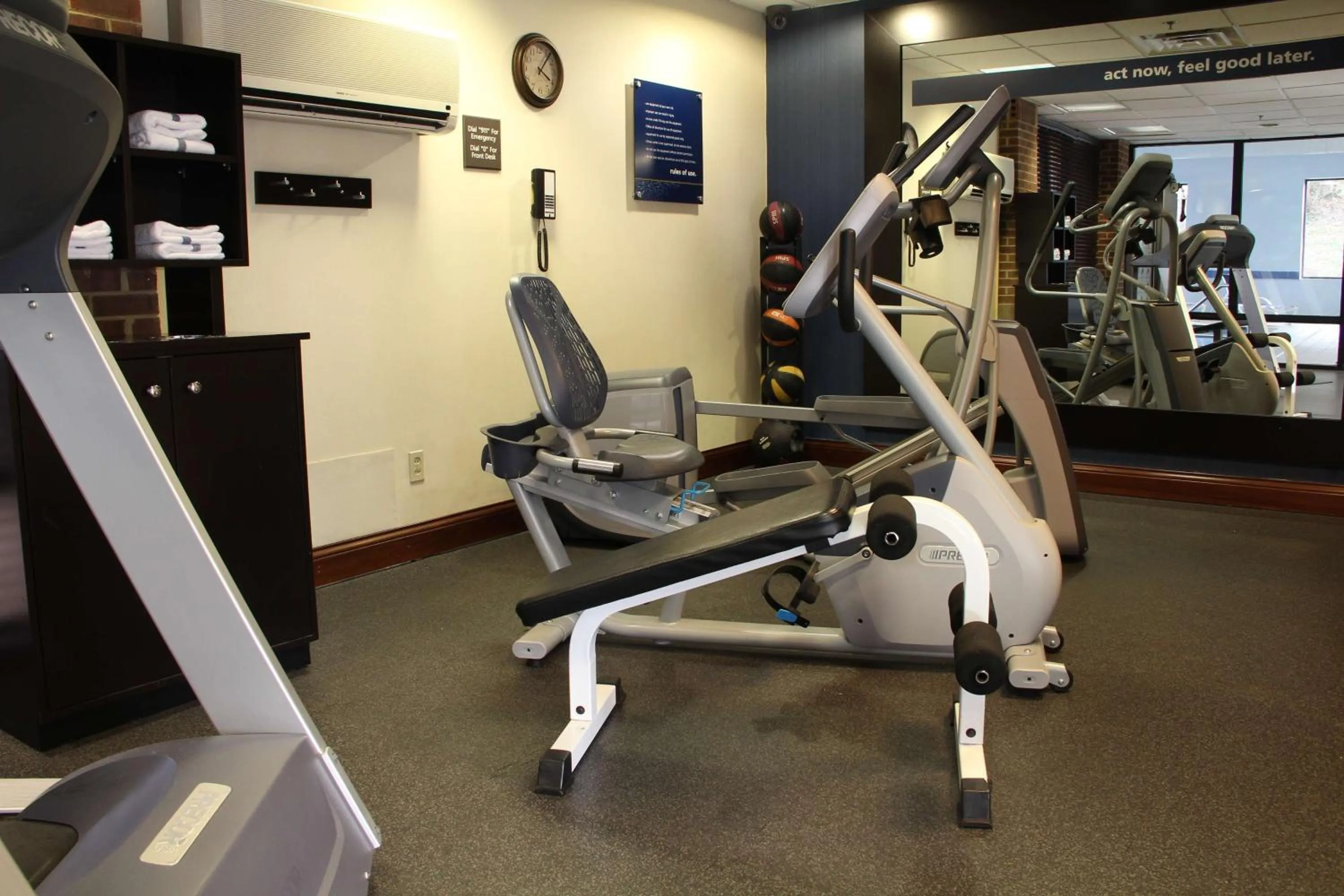 Fitness centre/facilities in Hampton Inn Danville