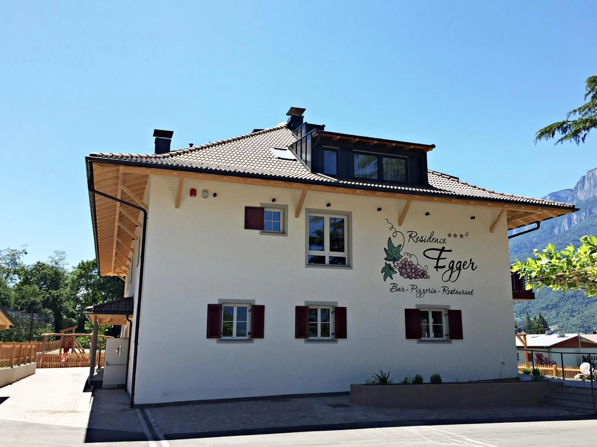 Facade/entrance in Residence Egger