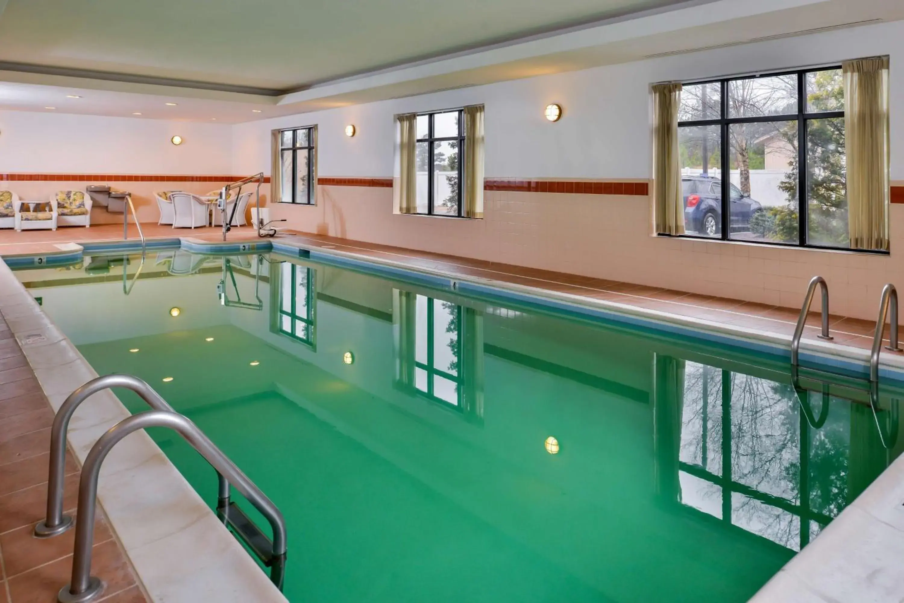 Pool view in Hampton Inn Emporia Pool view in Hampton Inn Emporia