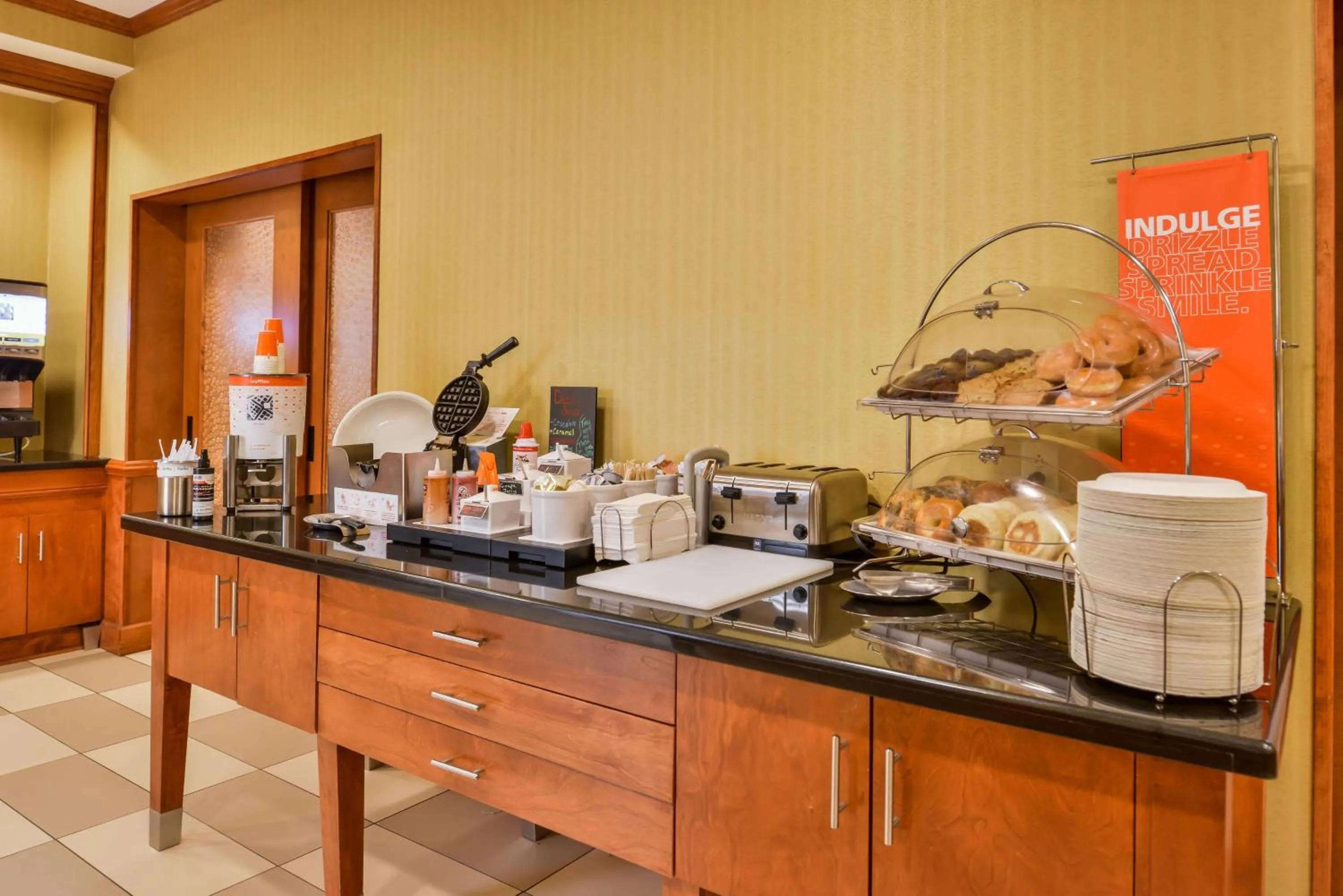 Breakfast in Hampton Inn Emporia