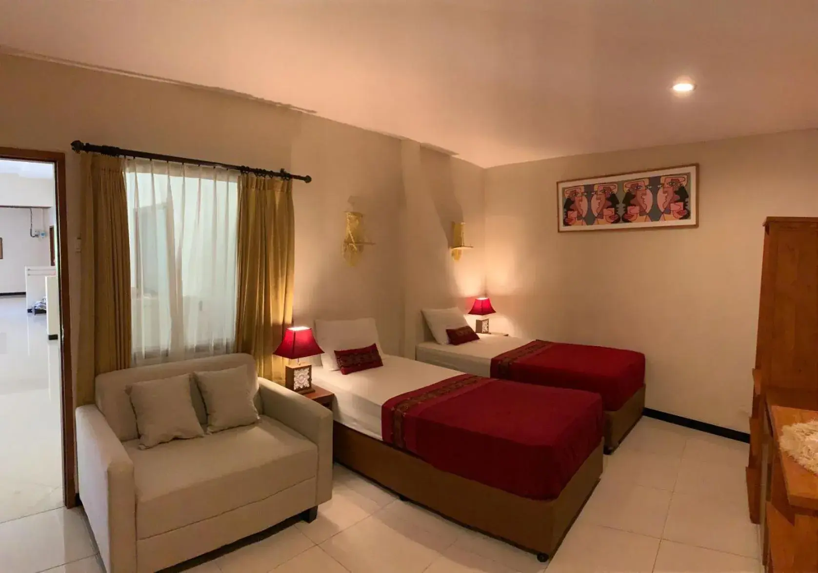 Deluxe Twin Room in Kuta Suci Guesthouse Deluxe Twin Room in Kuta Suci Guesthouse
