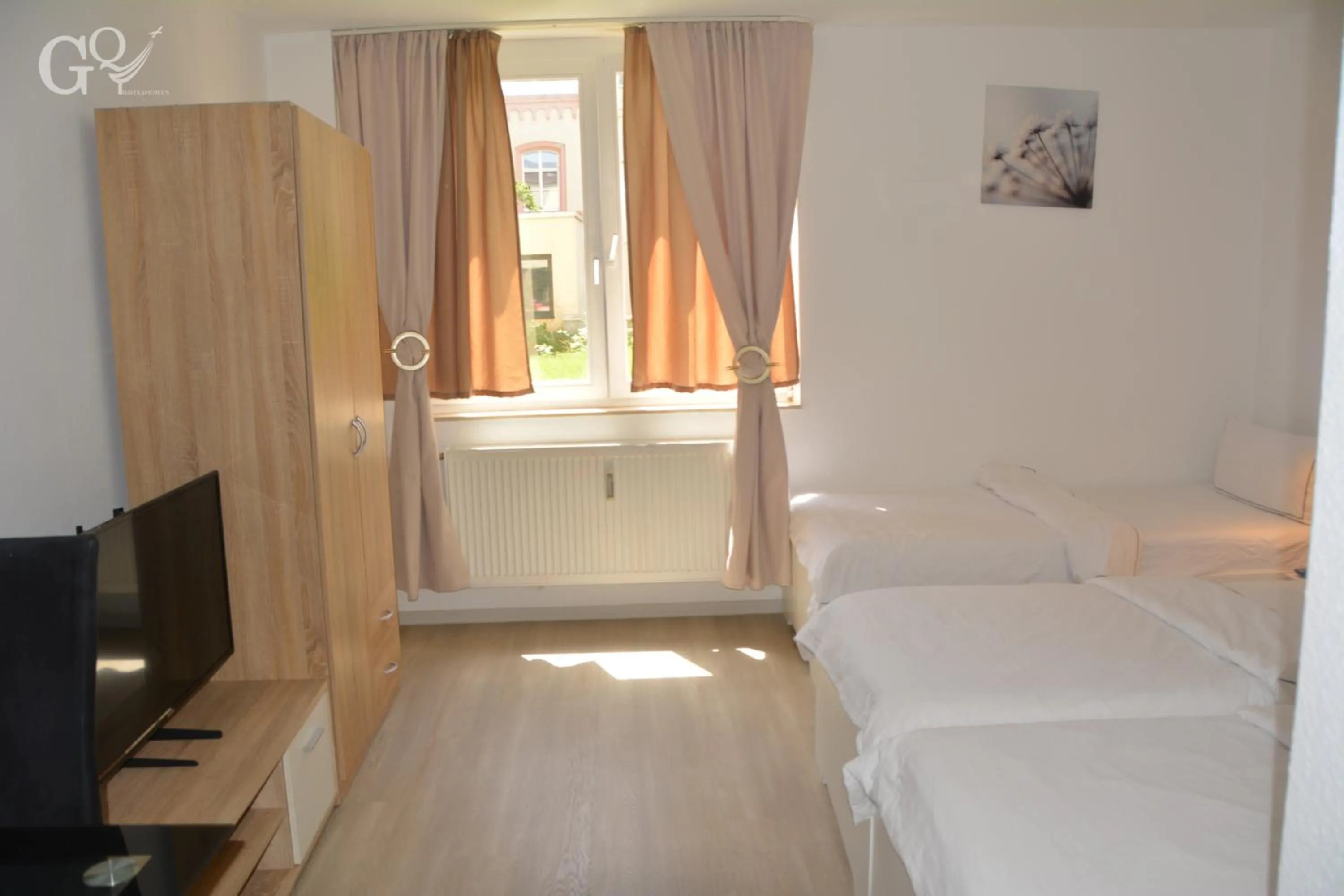 Bed in Saarbrücken City Apartments