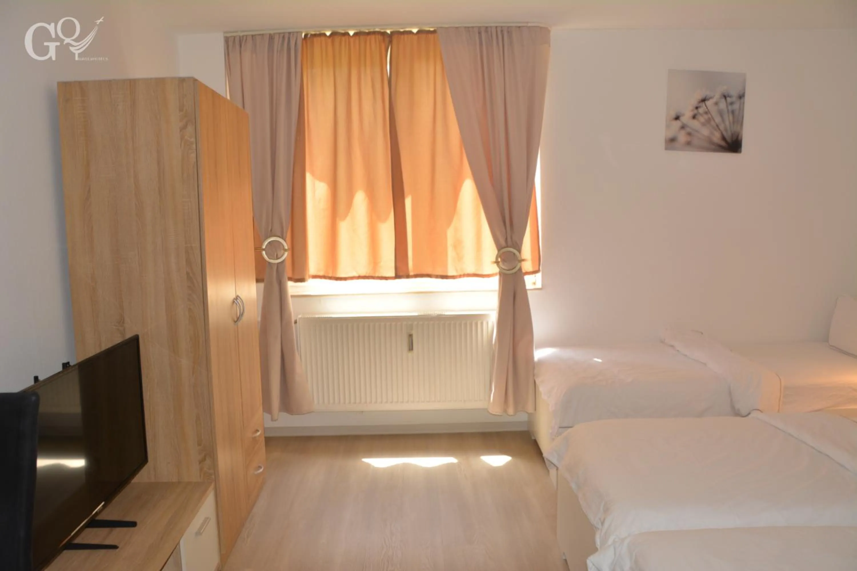 Bed in Saarbrücken City Apartments