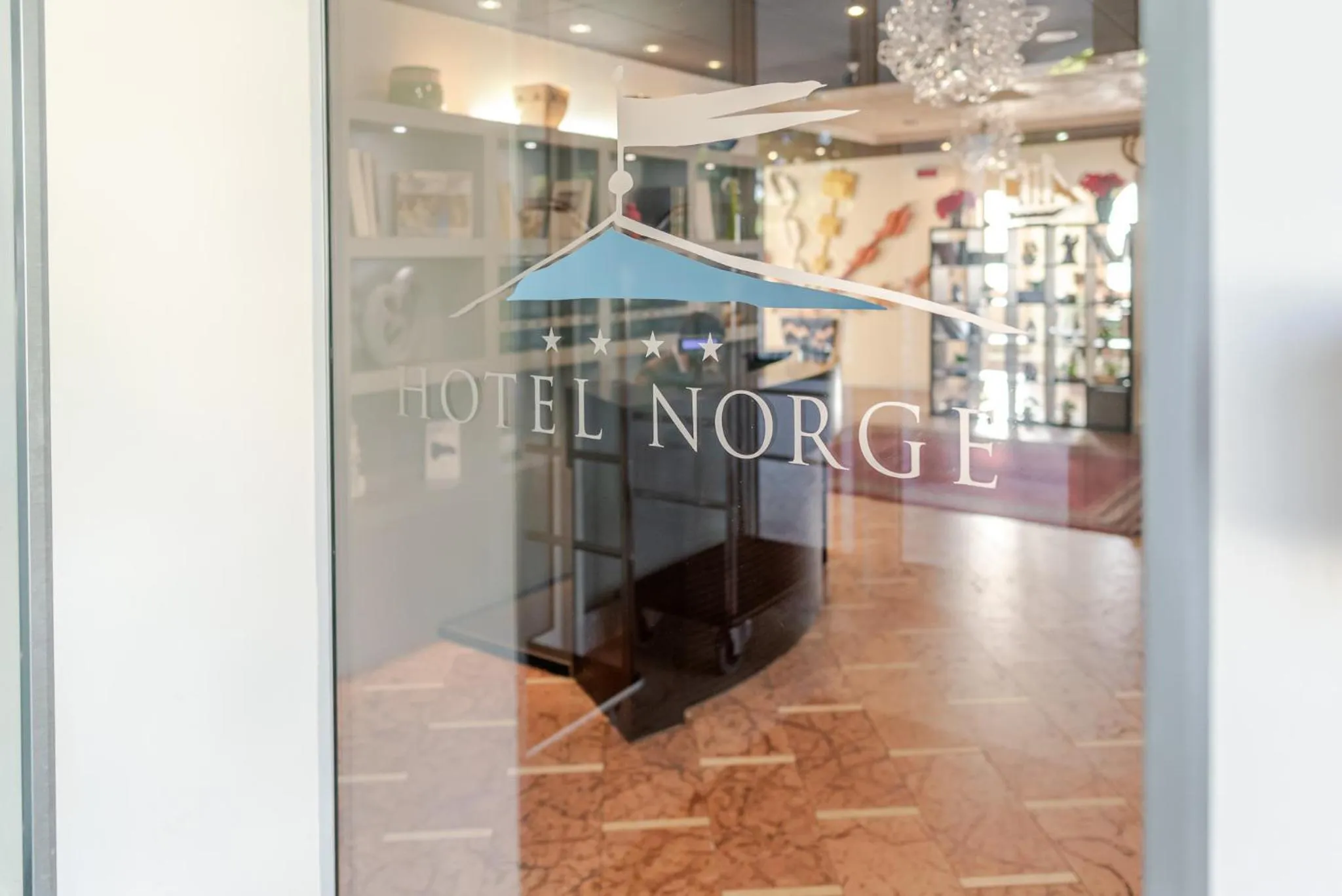 Lobby or reception in Hotel Norge