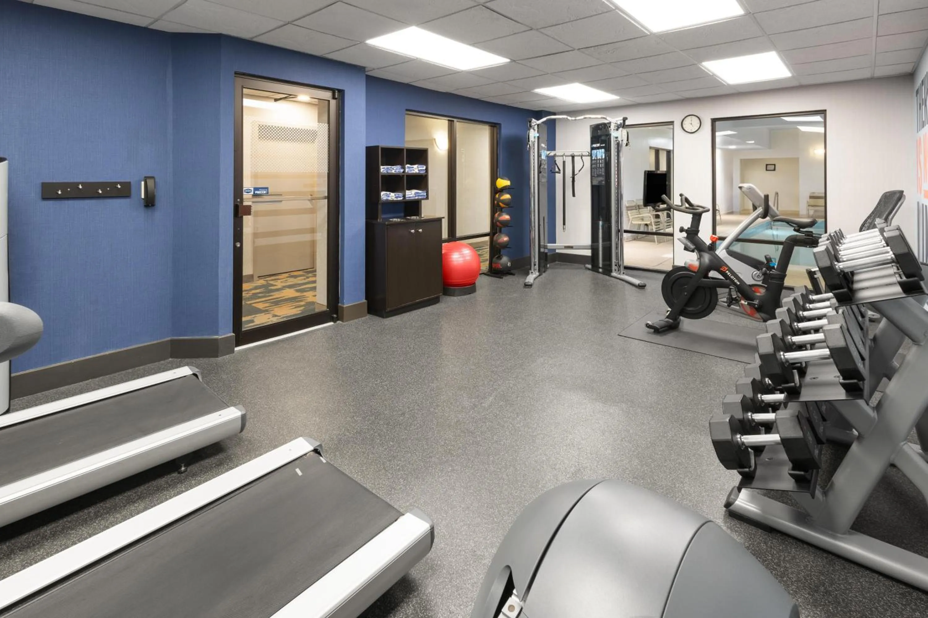 Fitness centre/facilities in Hampton Inn Frostburg