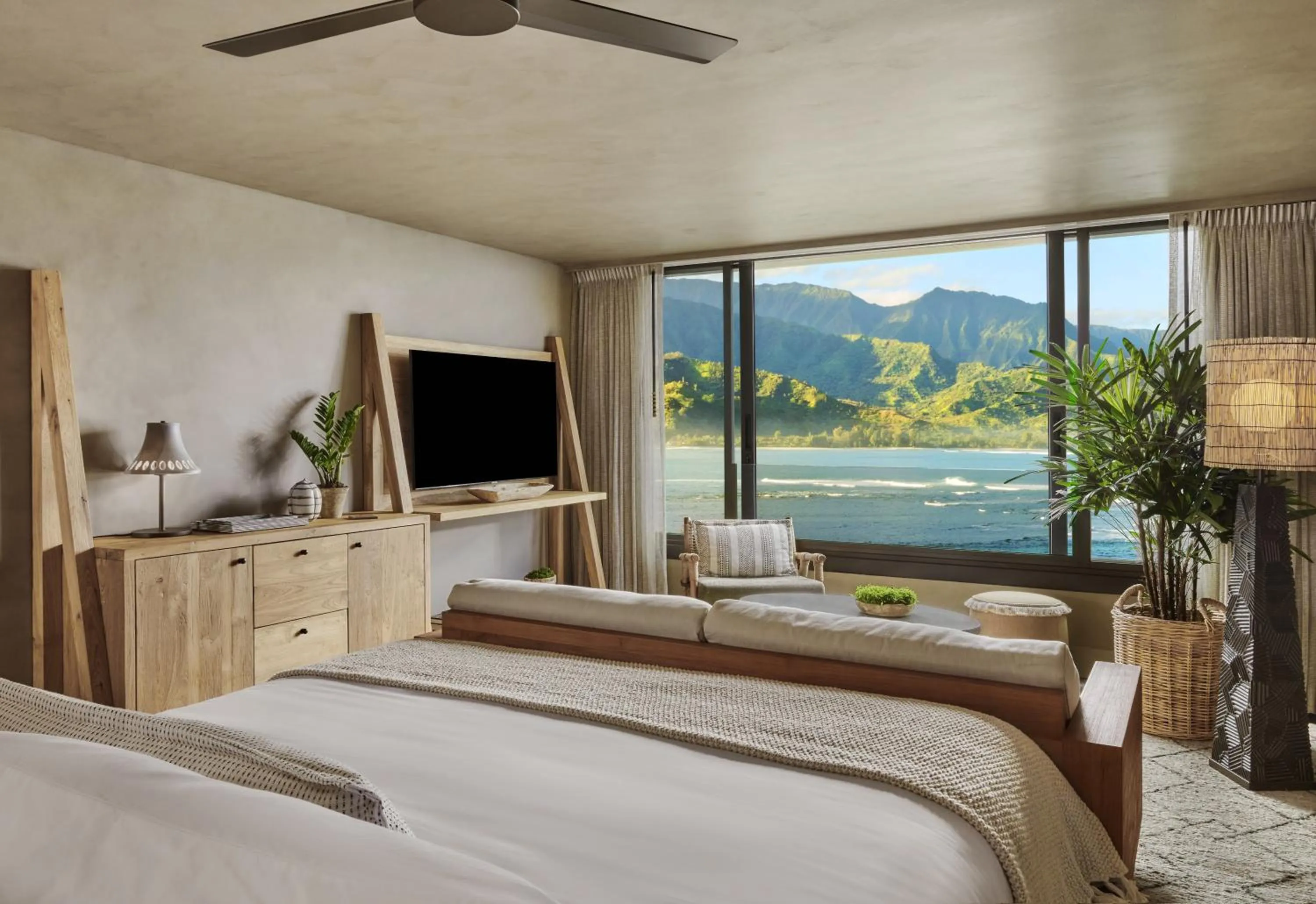 Bed in 1 Hotel Hanalei Bay