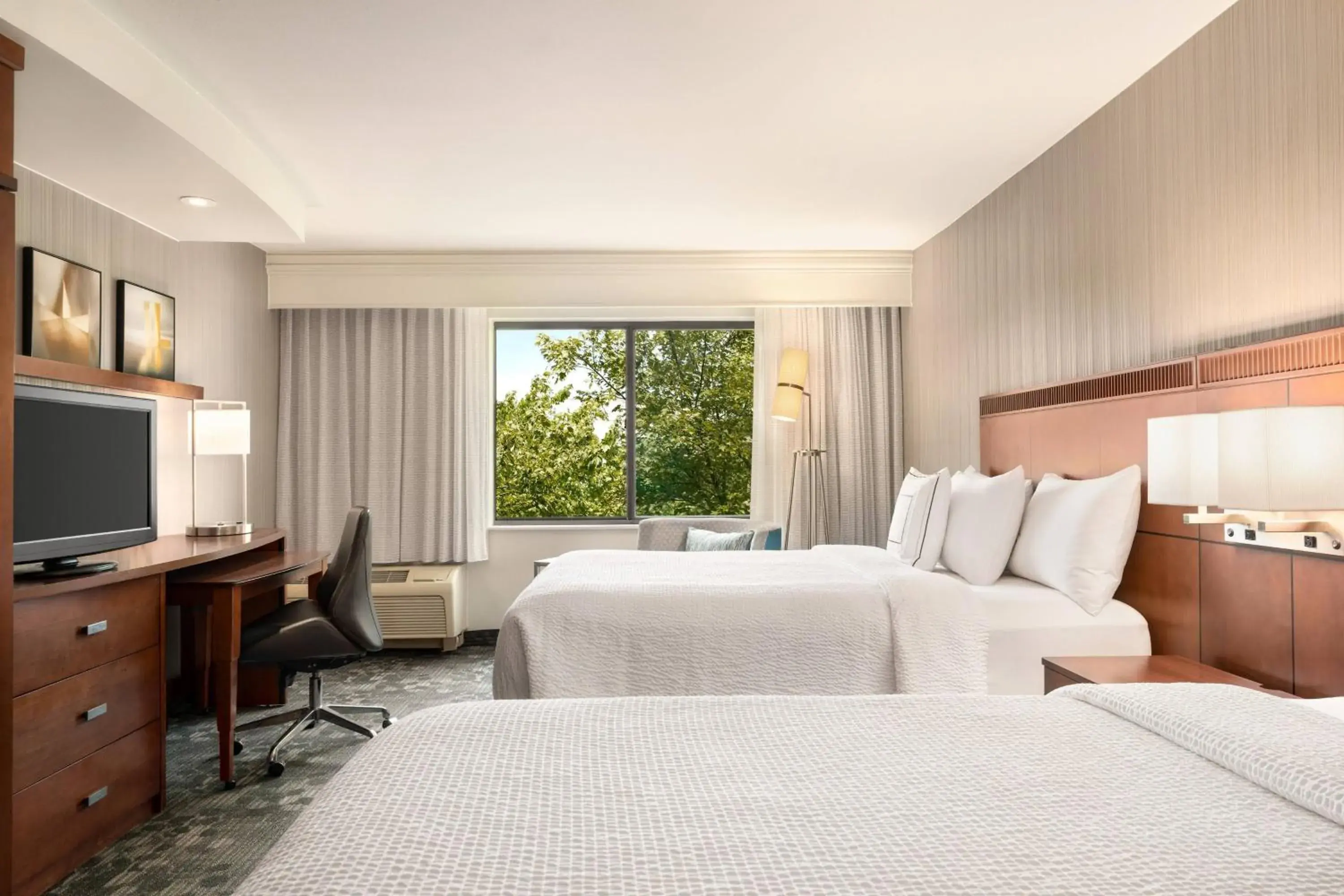 Queen Room with Two Queen Beds and Sofa Bed in Courtyard by Marriott Philadelphia Montgomeryville Queen Room with Two Queen Beds and Sofa Bed in Courtyard by Marriott Philadelphia Montgomeryville