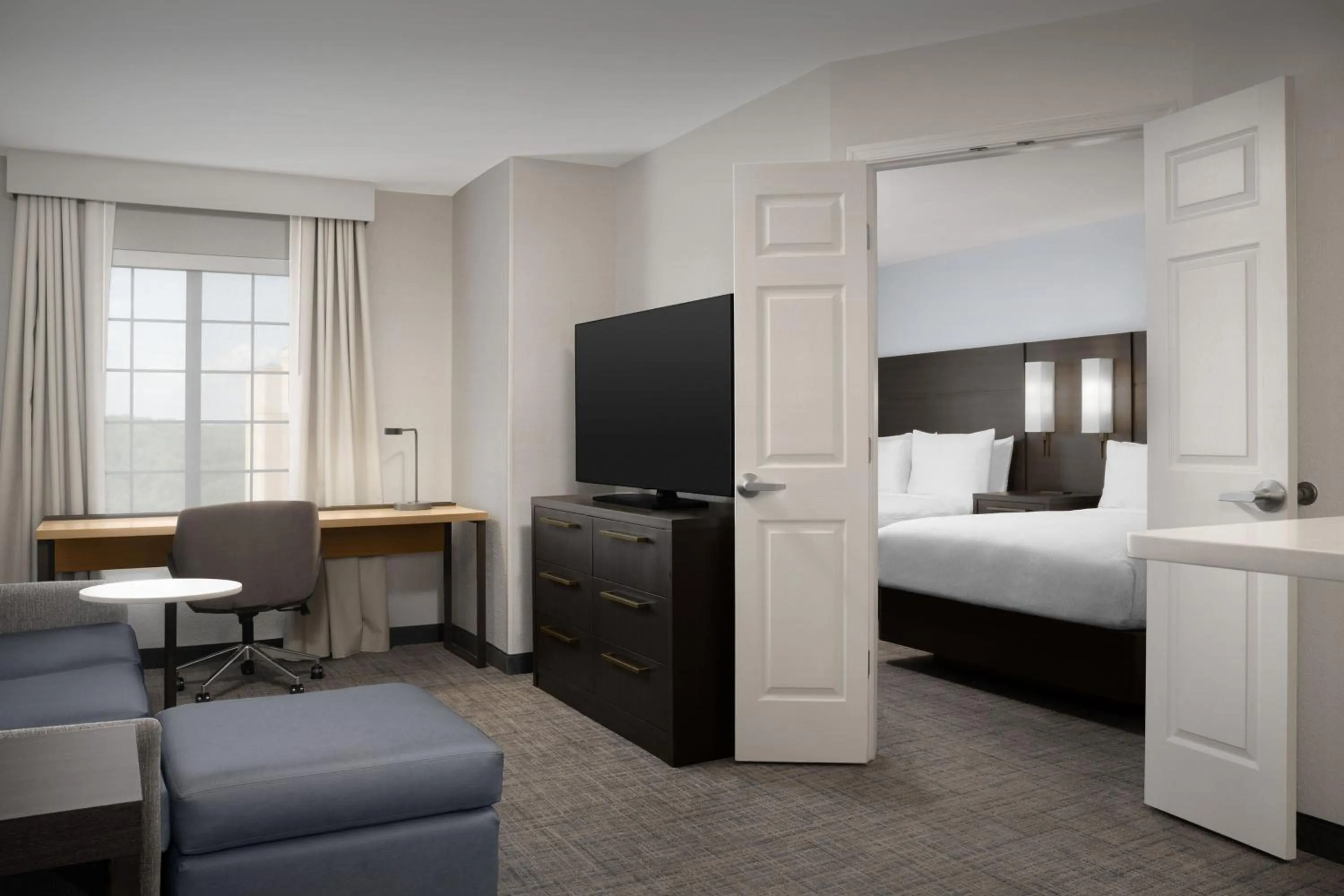 Bedroom, Bed in Residence Inn by Marriott BWI Airport