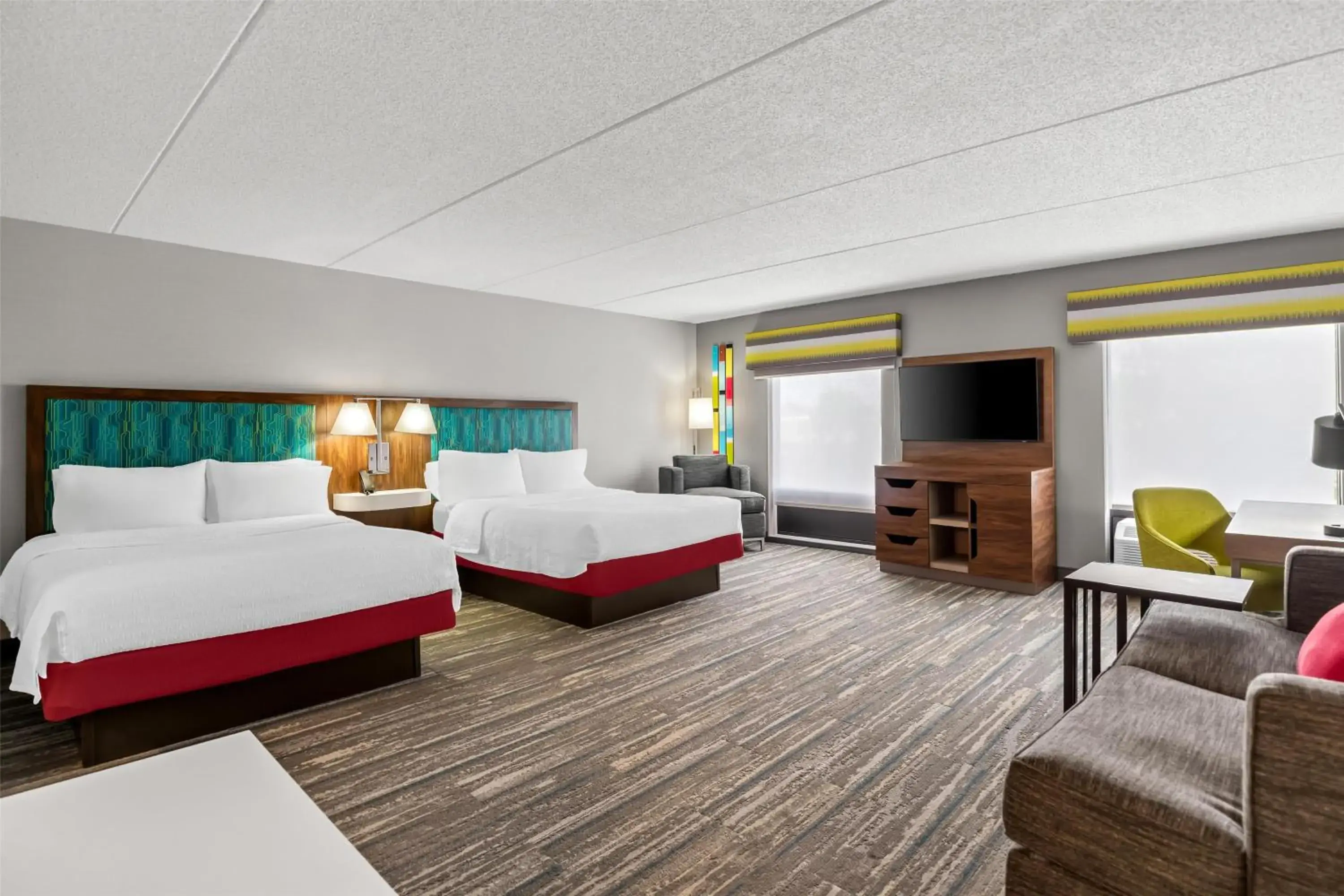 Queen Studio Suite with Two Queen Beds and Sofa Bed - Non-Smoking in Hampton Inn & Suites Richmond/Virginia Center Queen Studio Suite with Two Queen Beds and Sofa Bed - Non-Smoking in Hampton Inn & Suites Richmond/Virginia Center