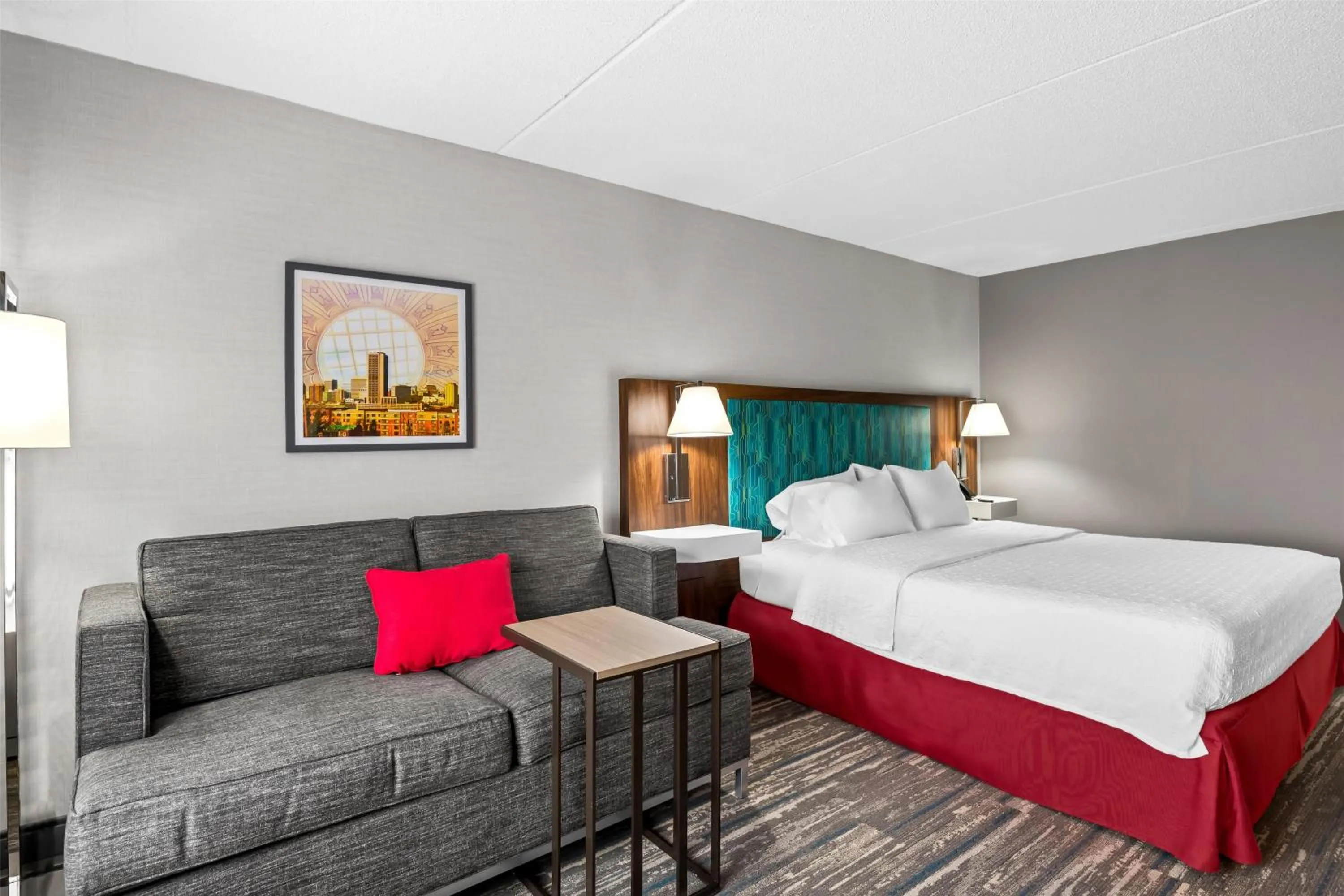 Living room, Bed in Hampton Inn & Suites Richmond/Virginia Center