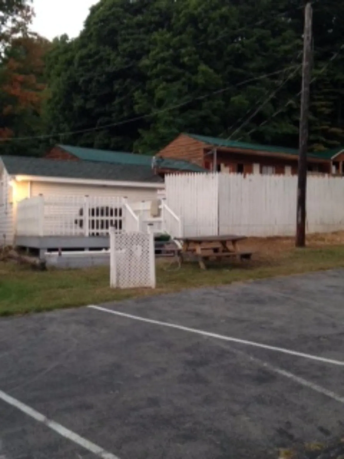 Patio in Hillside Motel