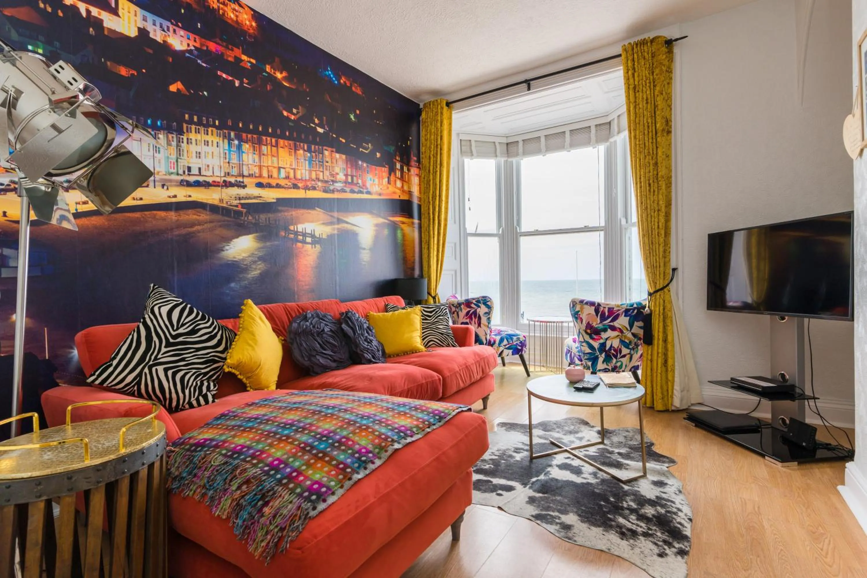 TV and multimedia in Sea view Ar Lan y Mor LUXURY APARTMENT