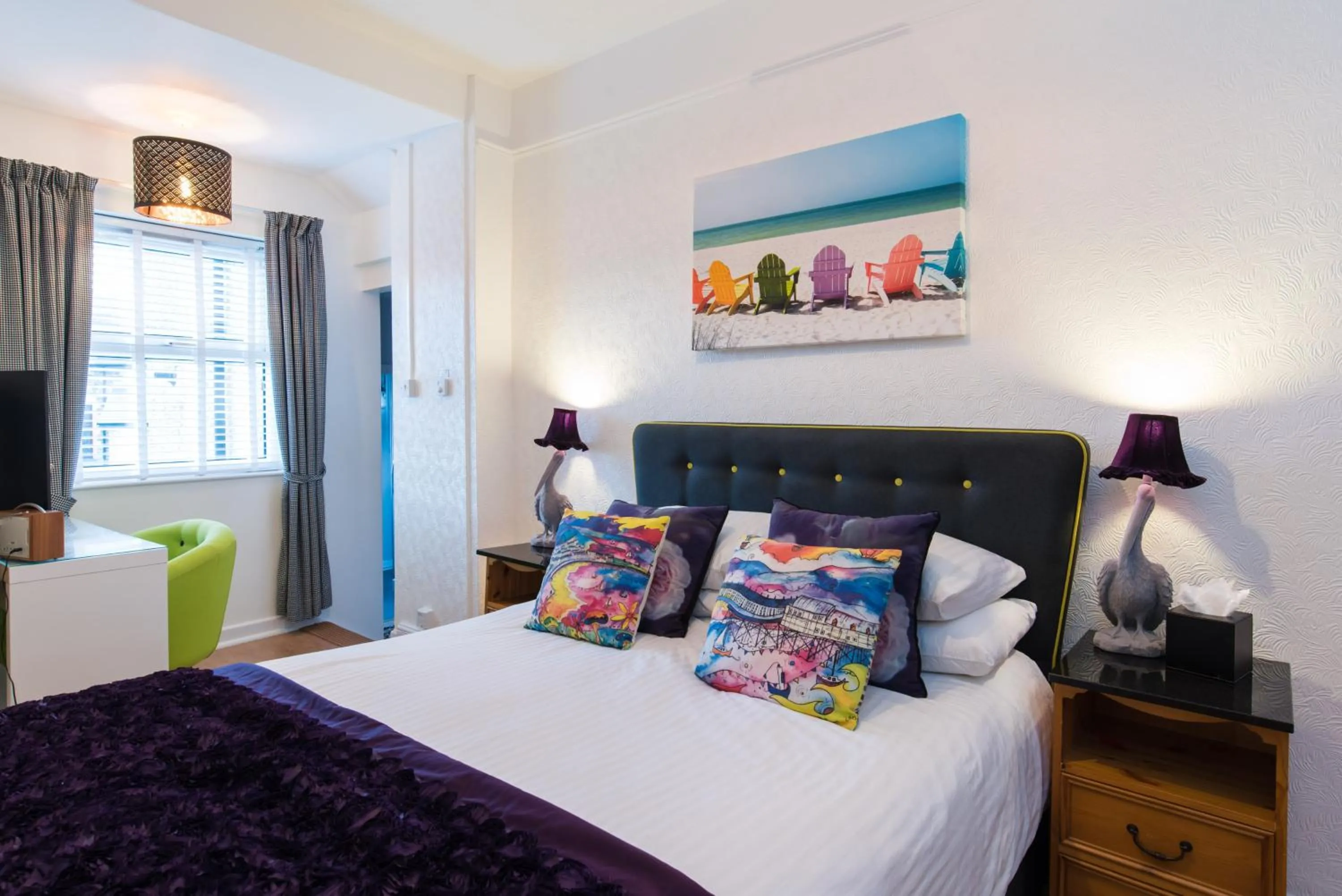 Bed in Sea view Ar Lan y Mor LUXURY APARTMENT