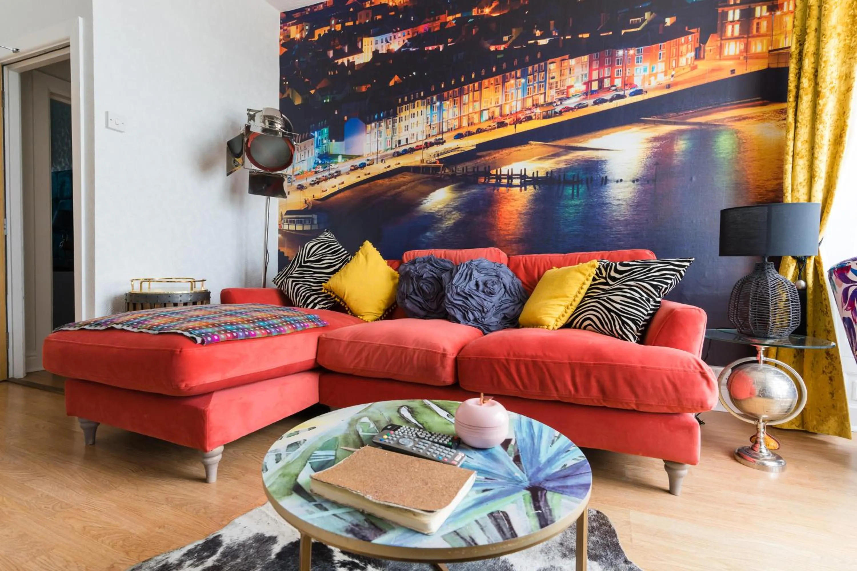 Living room in Sea view Ar Lan y Mor LUXURY APARTMENT