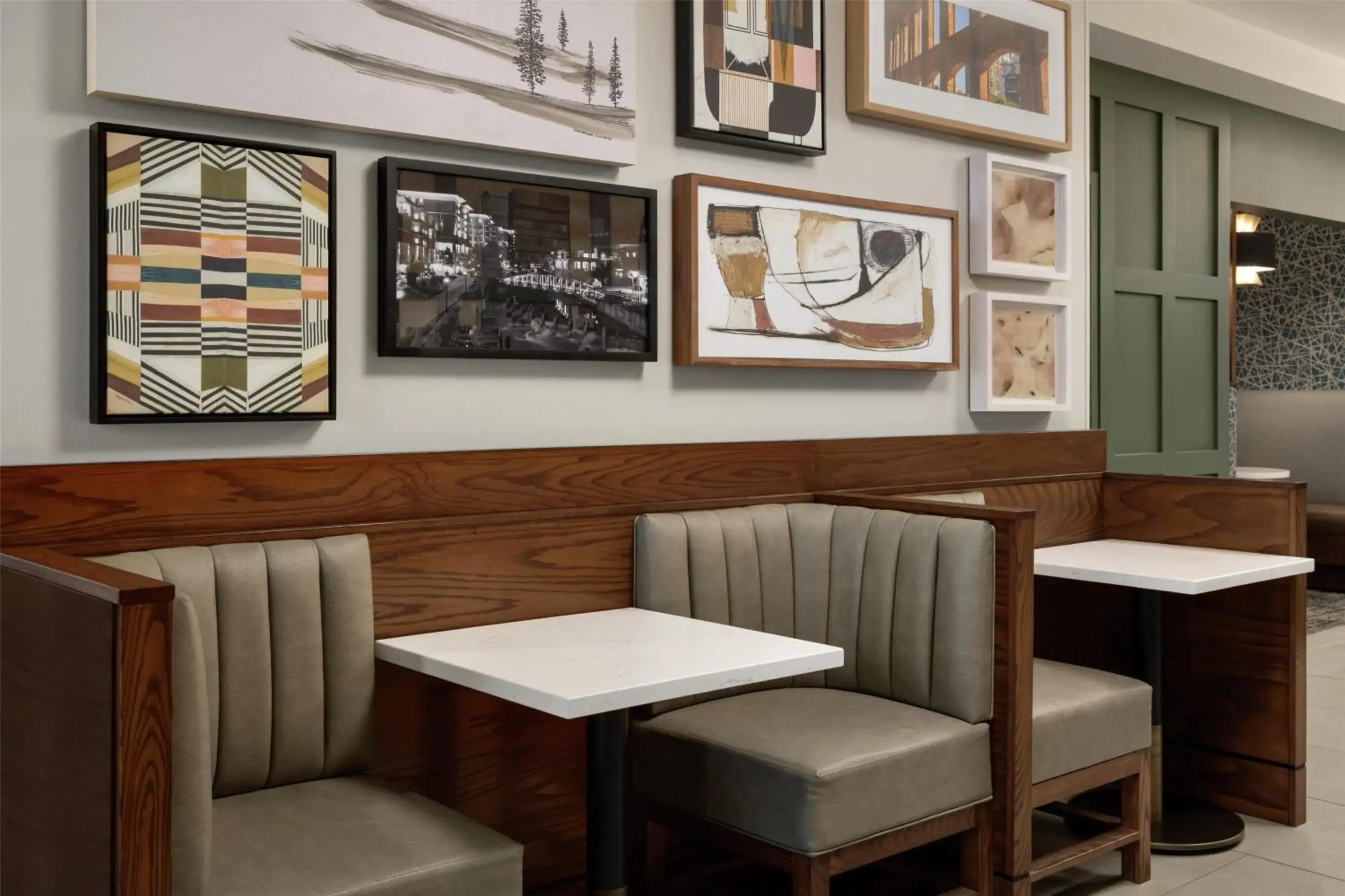 Lobby or reception in Hampton Inn & Suites Greenville-Downtown-Riverplace Lobby or reception in Hampton Inn & Suites Greenville-Downtown-Riverplace