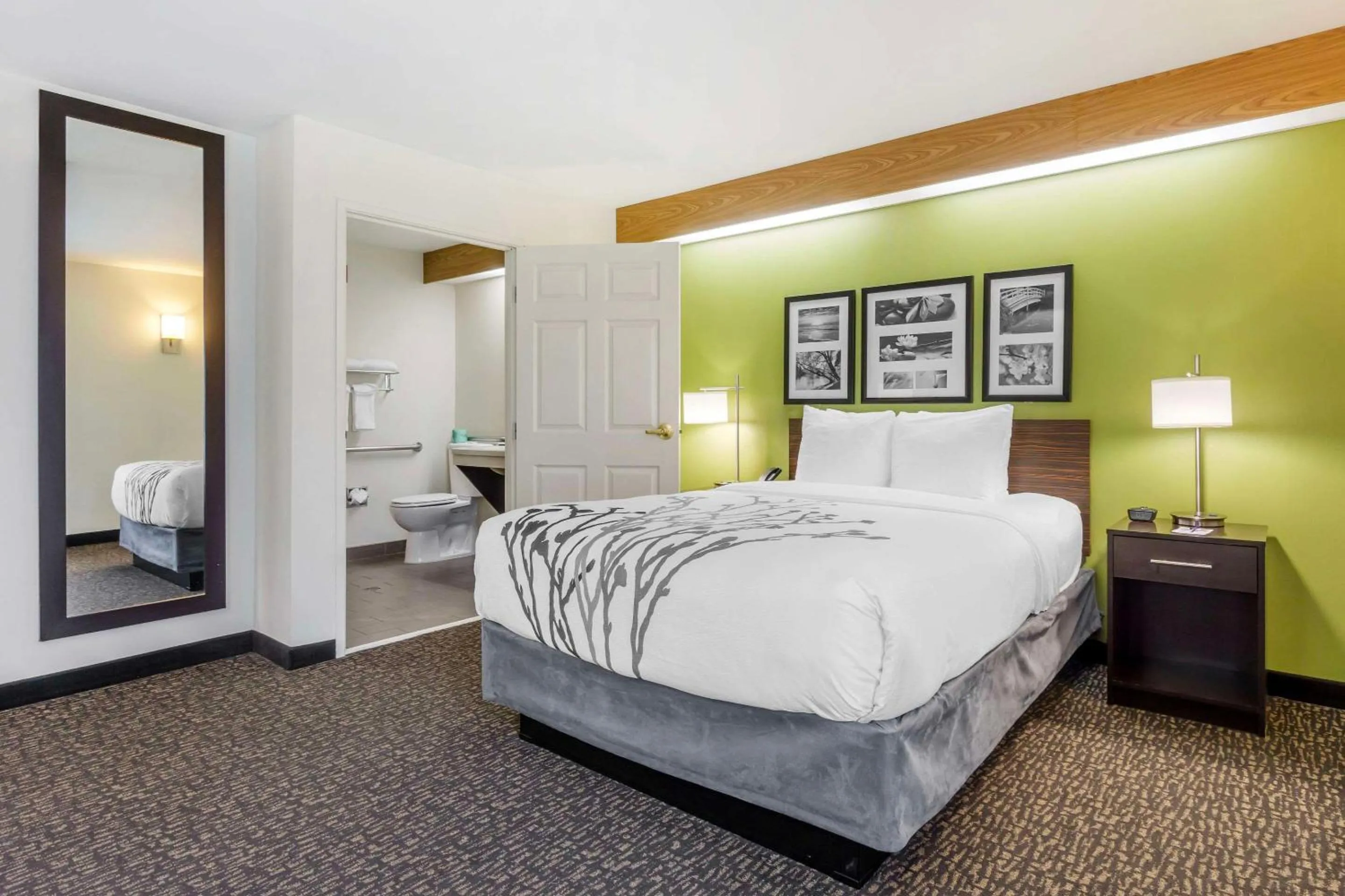 Bedroom, Bed in Sleep Inn Sea Tac Airport