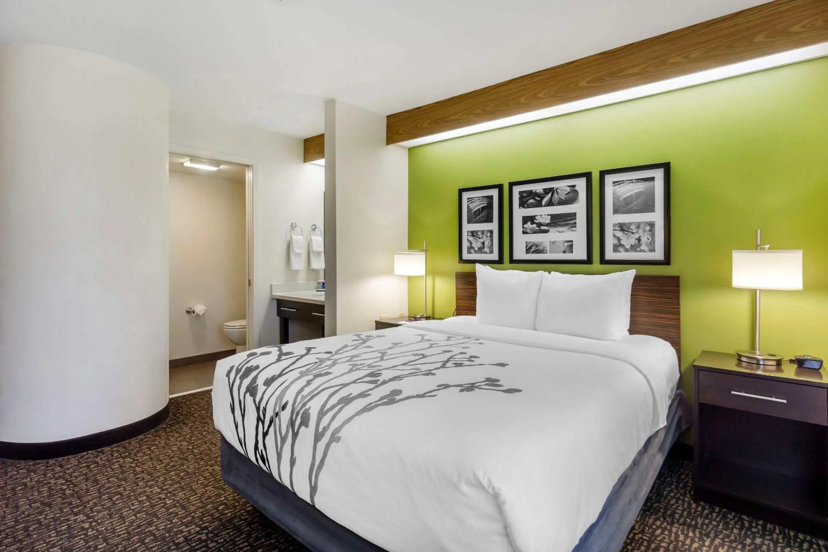 Bedroom, Bed in Sleep Inn Sea Tac Airport