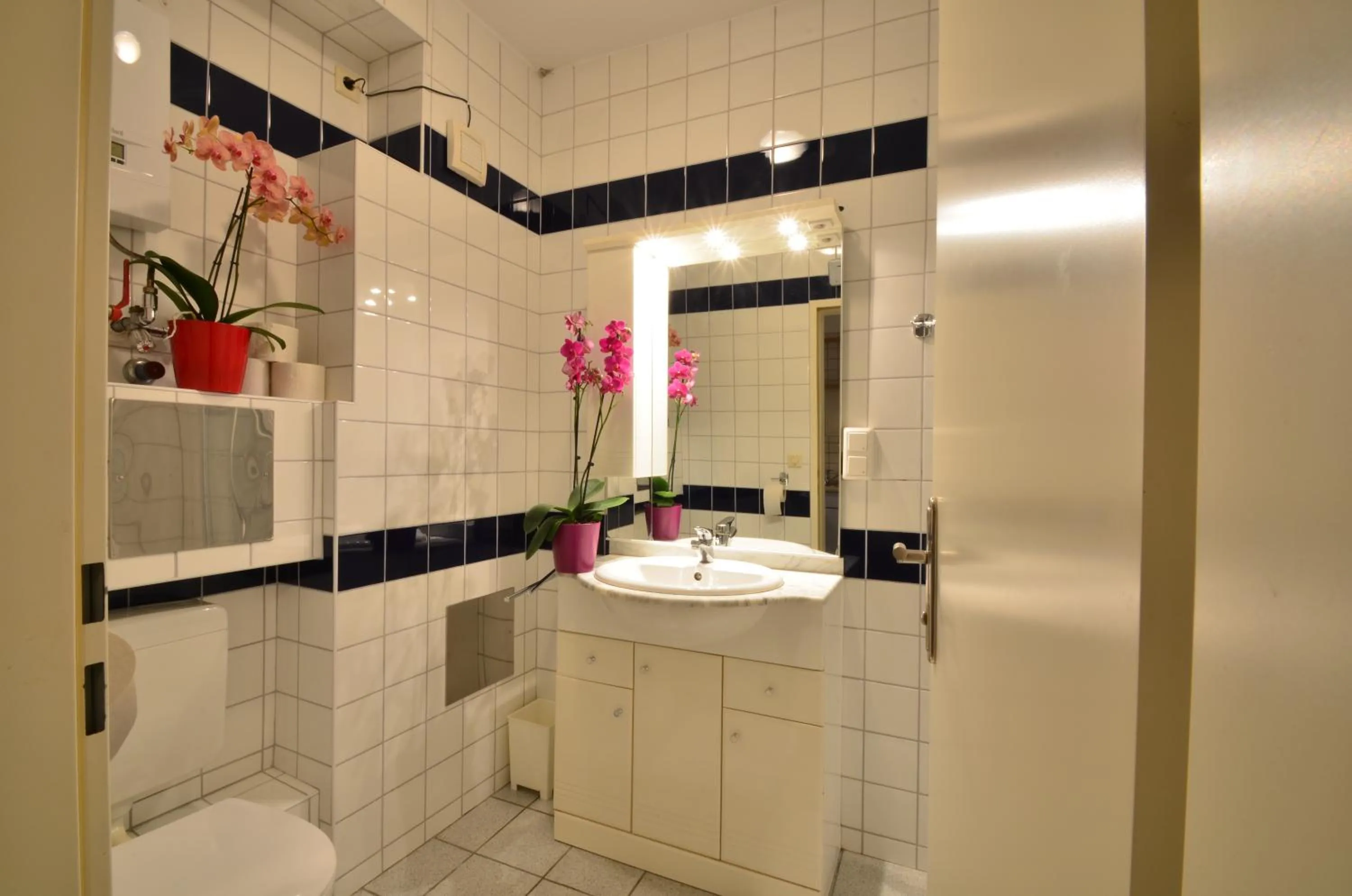 Bathroom in AJO Apartments - Alte Donau Garden Flat - Self-Check-in