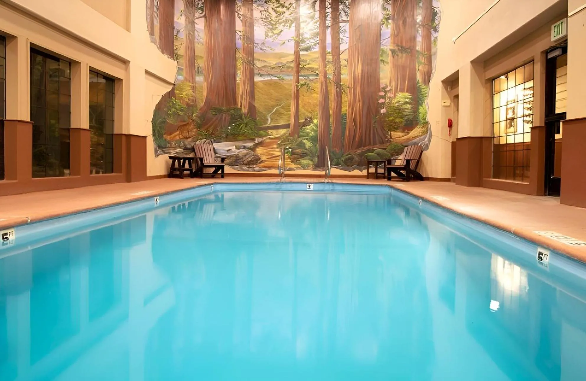 Swimming pool in The Redwood Riverwalk, a boutique hotel