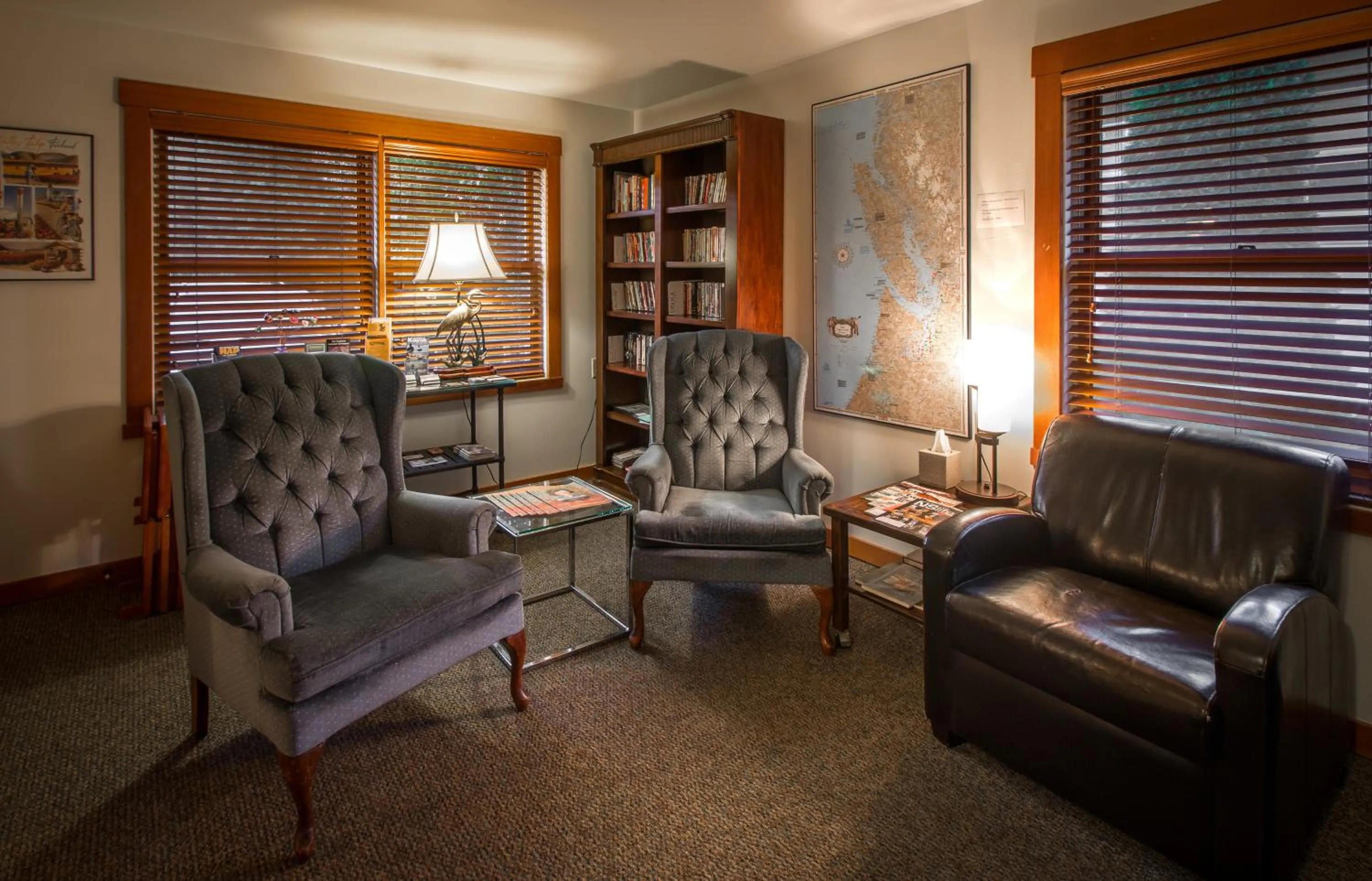 Communal lounge/ TV room in The Heron Inn and Day Spa