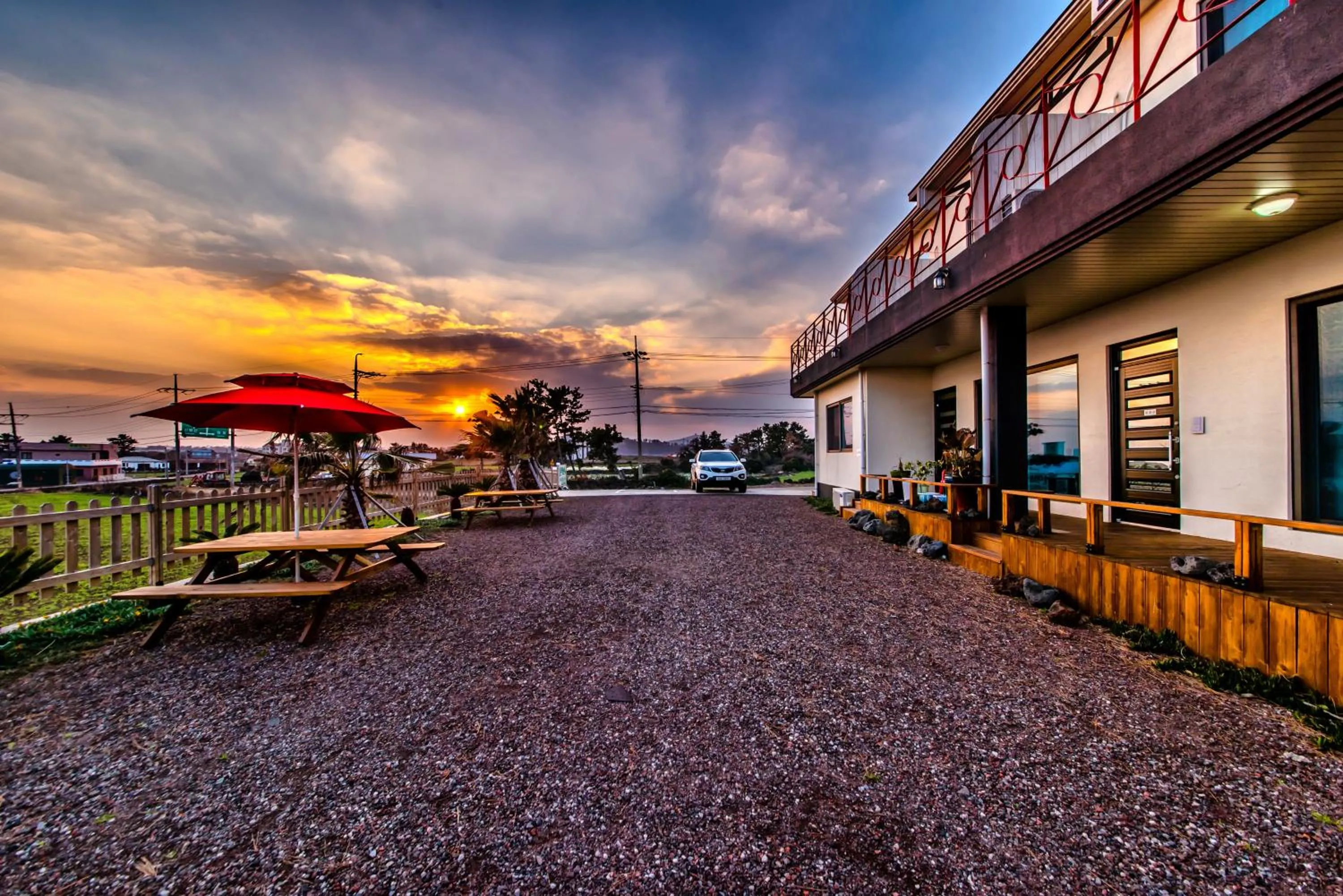 Sunset in Lohas Pension