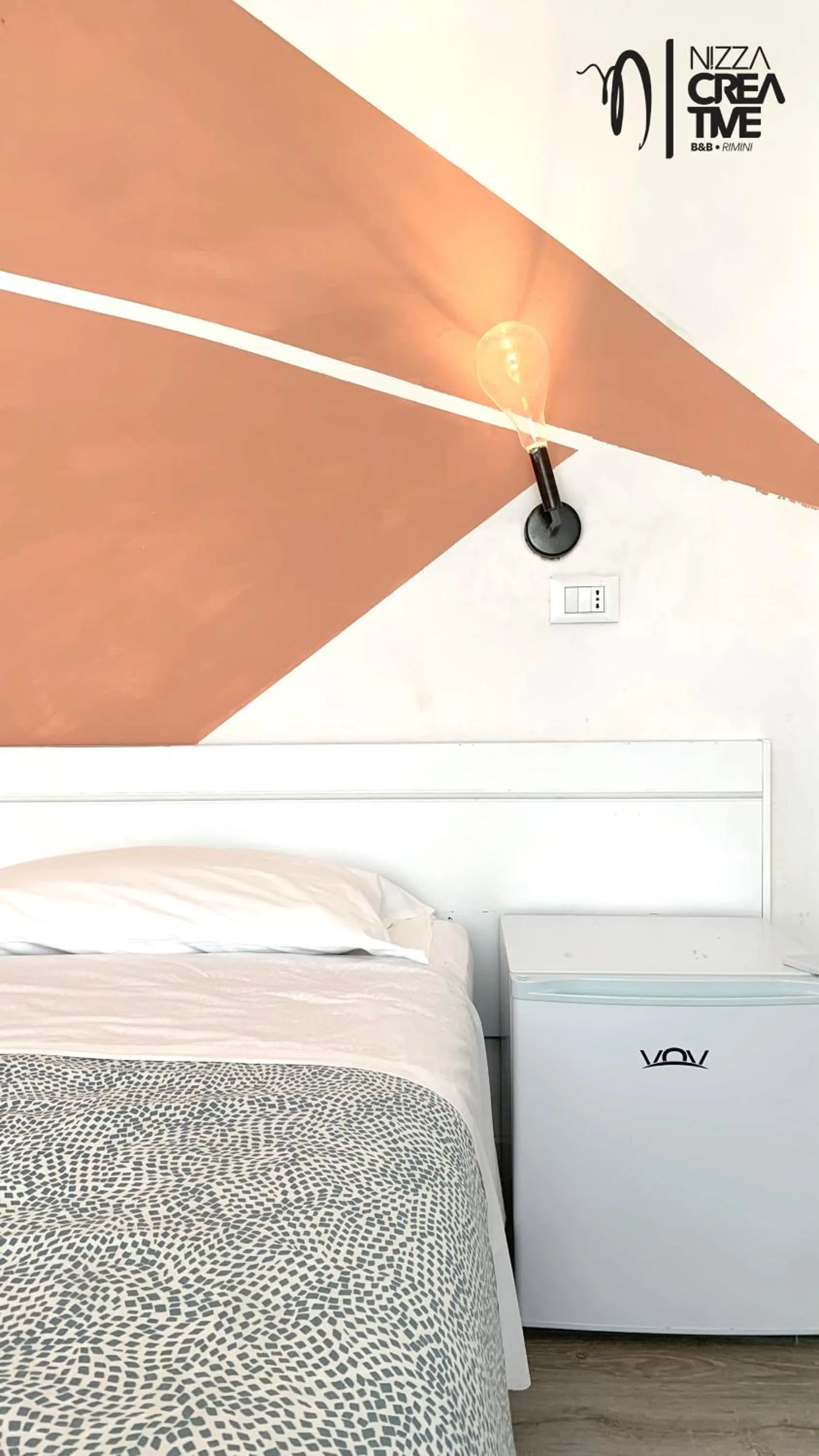 Bed in Hotel Nizza Creative Hotel