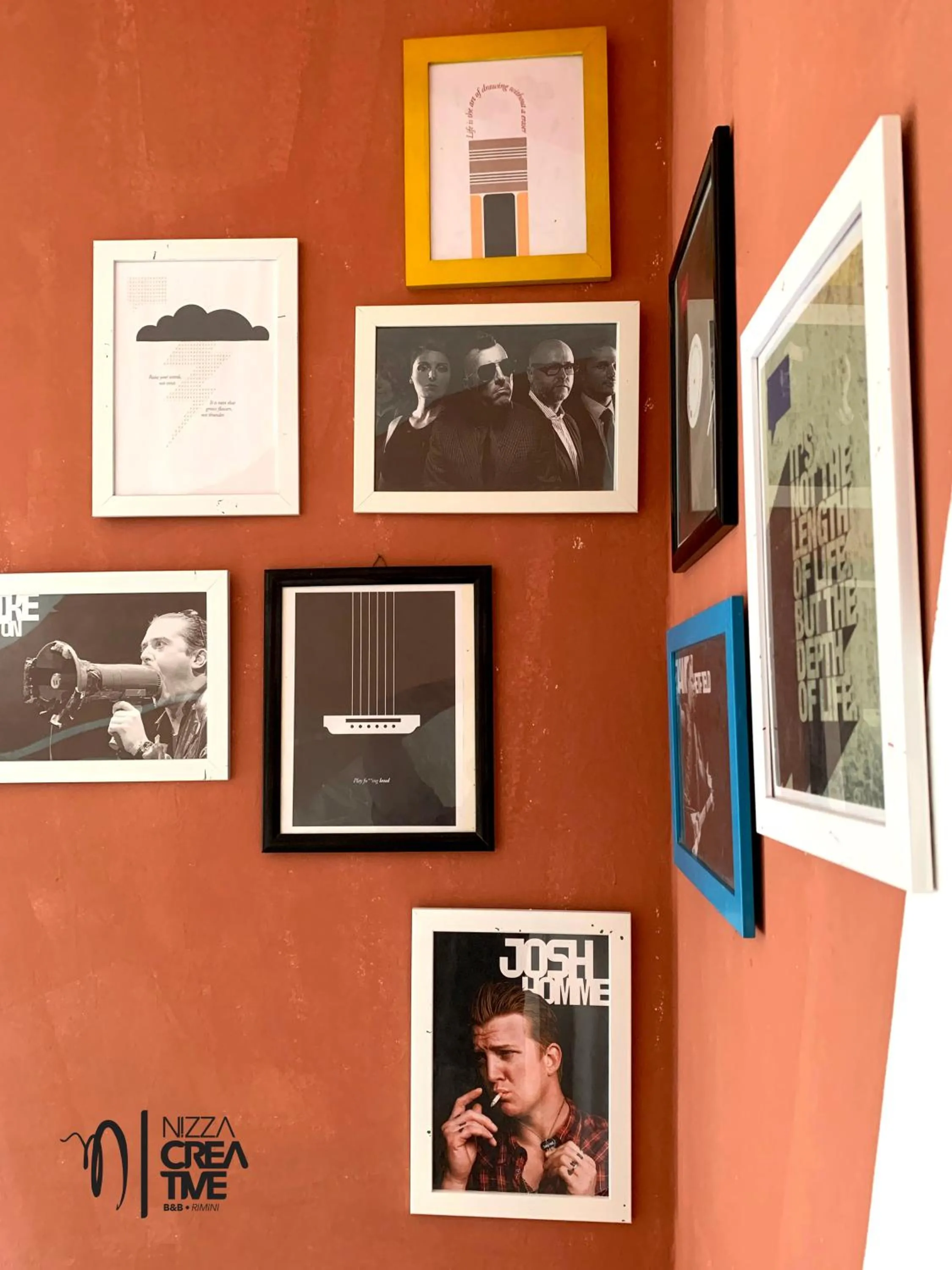 Decorative detail in Hotel Nizza Creative Hotel