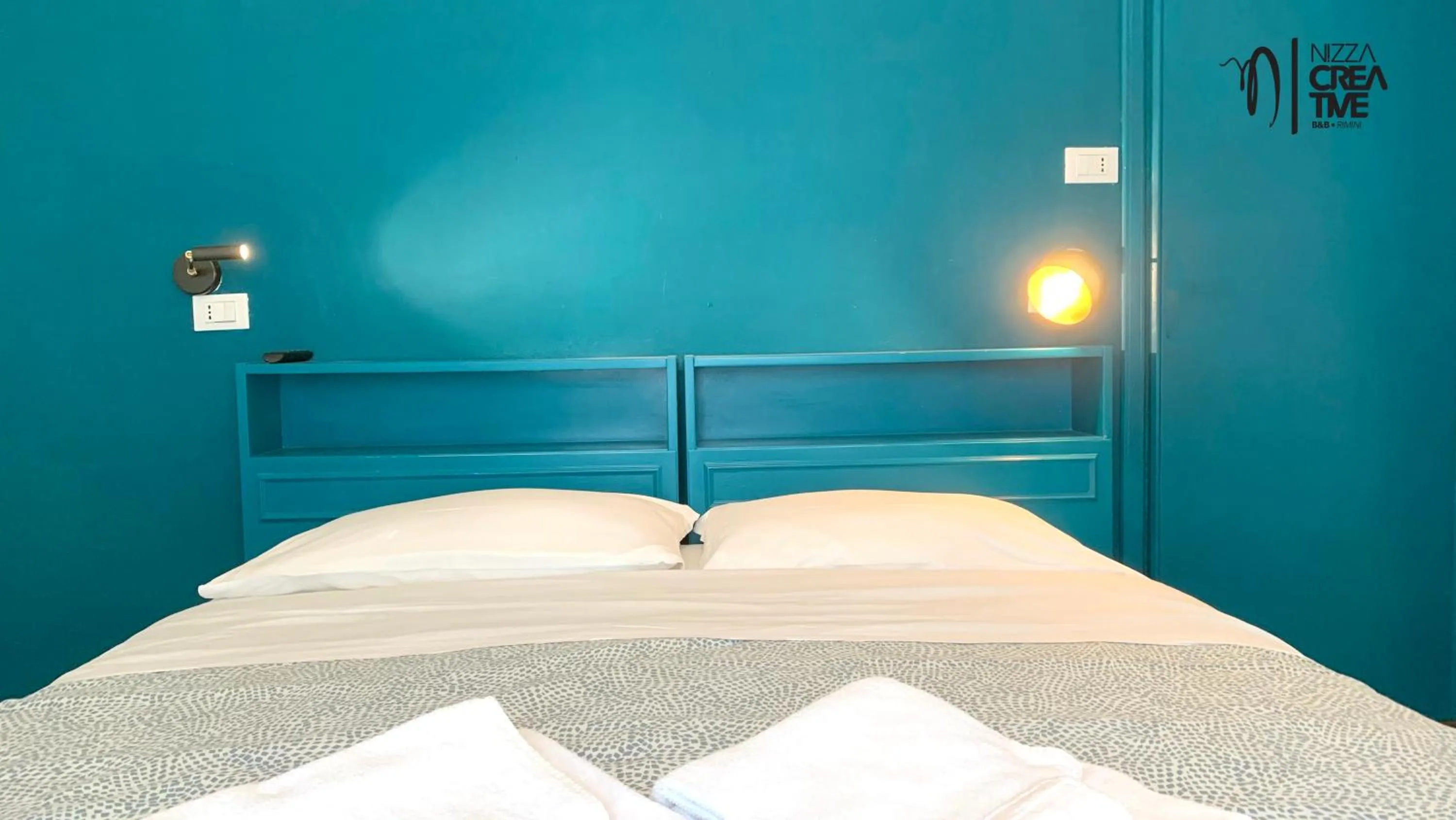 Bed in Hotel Nizza Creative Hotel