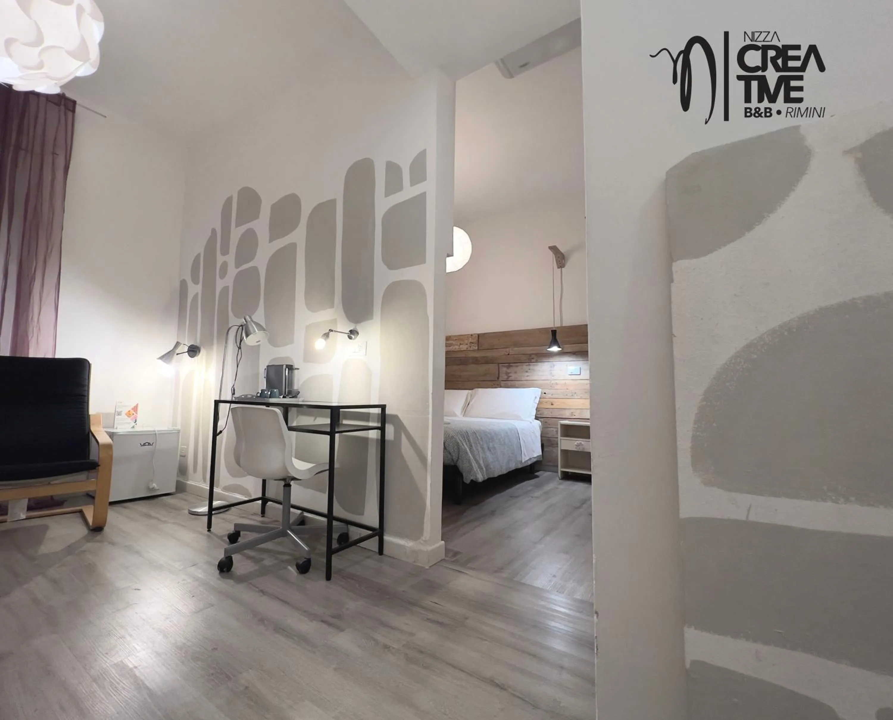 Bed in Hotel Nizza Creative Hotel