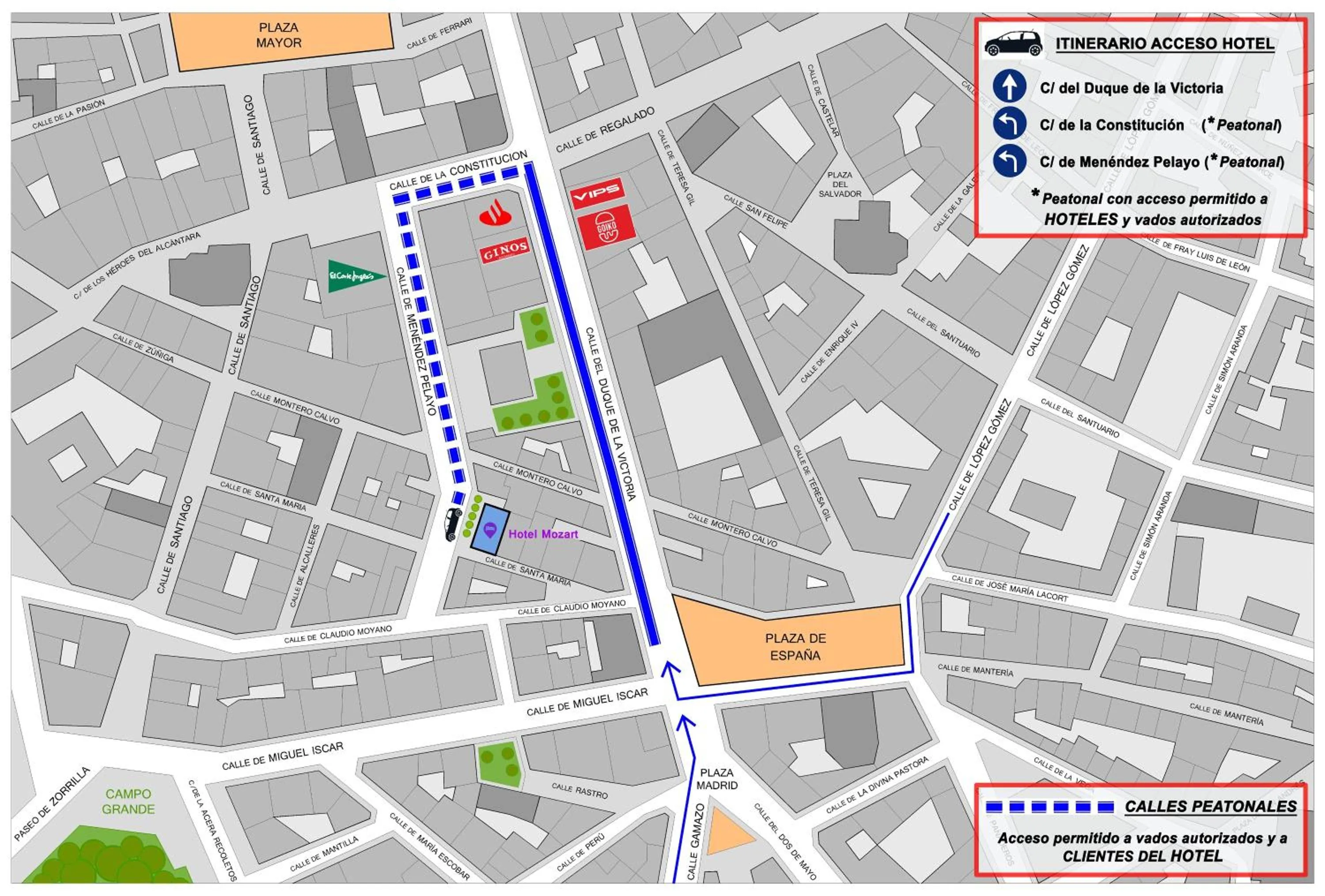 Property building in Hotel Mozart