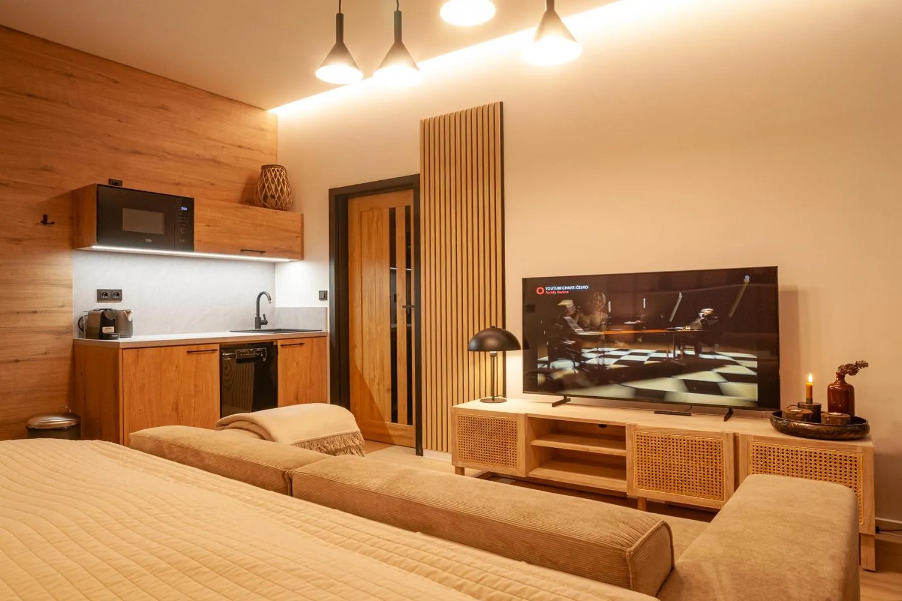 Bed in STING Boutique Apartments