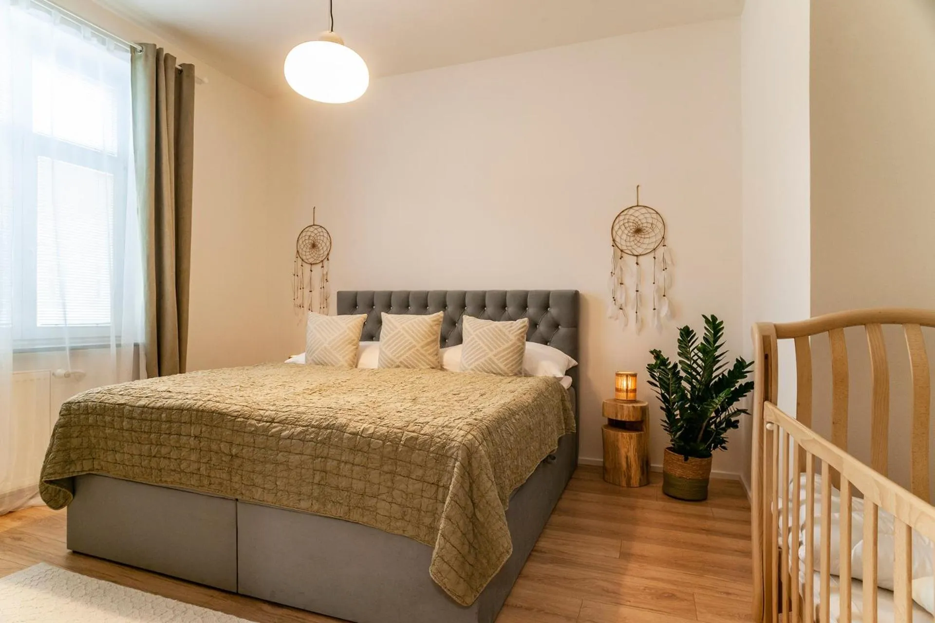 Bed in STING Boutique Apartments