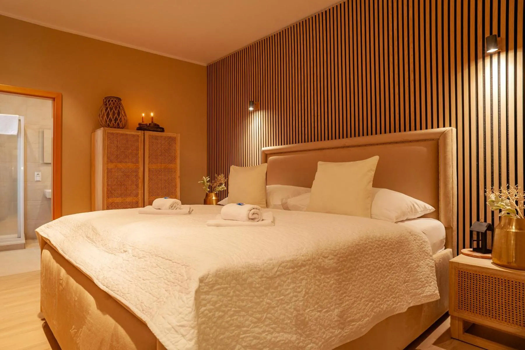 Bed in STING Boutique Apartments