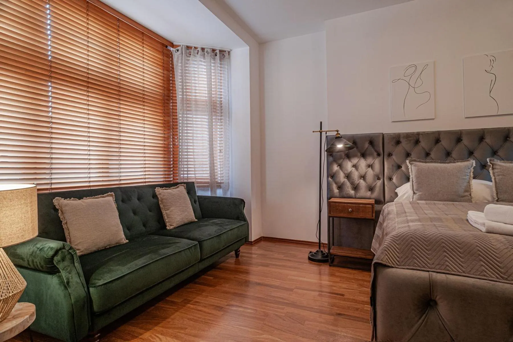 Bed in STING Boutique Apartments