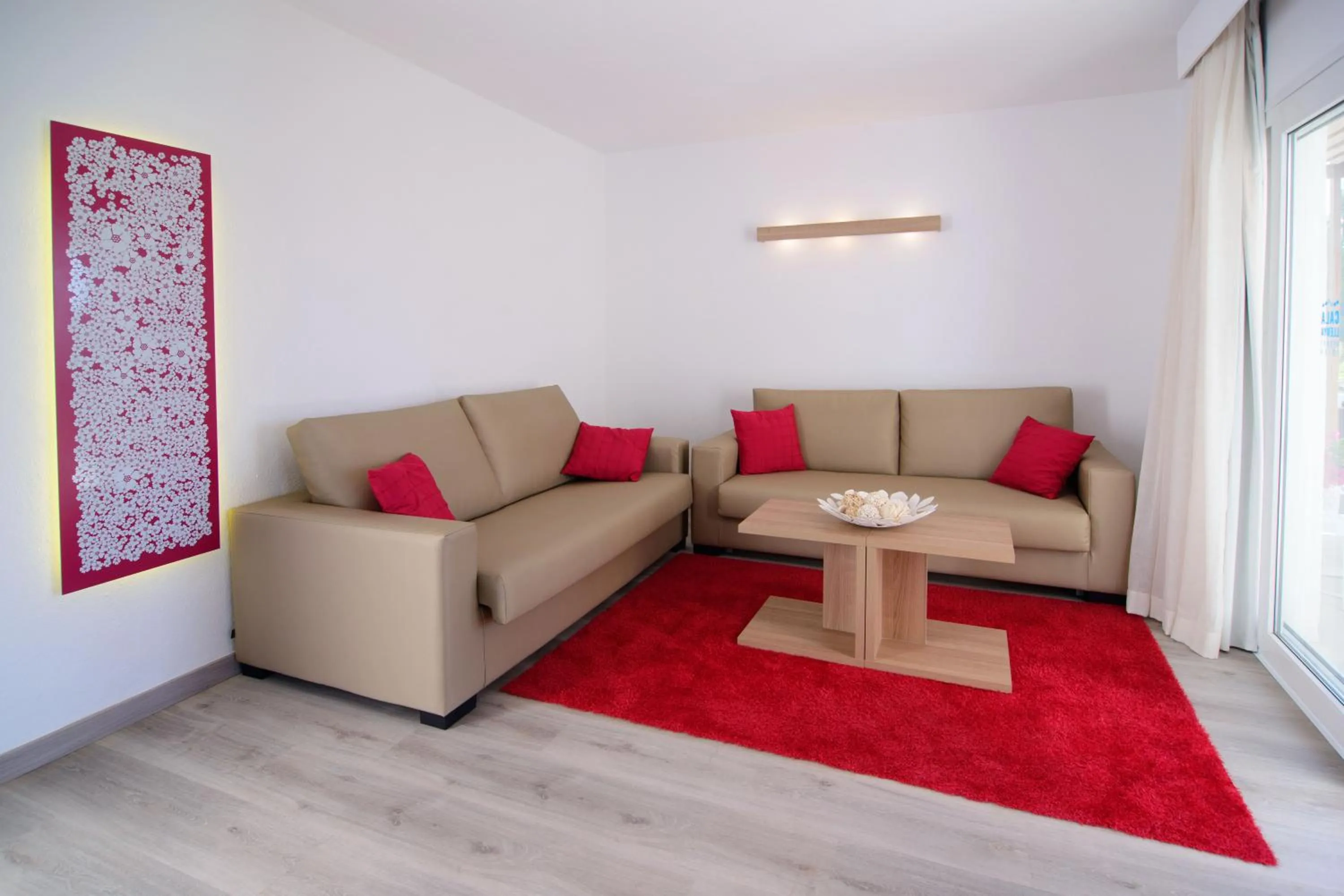 Seating area in Cala Llenya Resort Ibiza