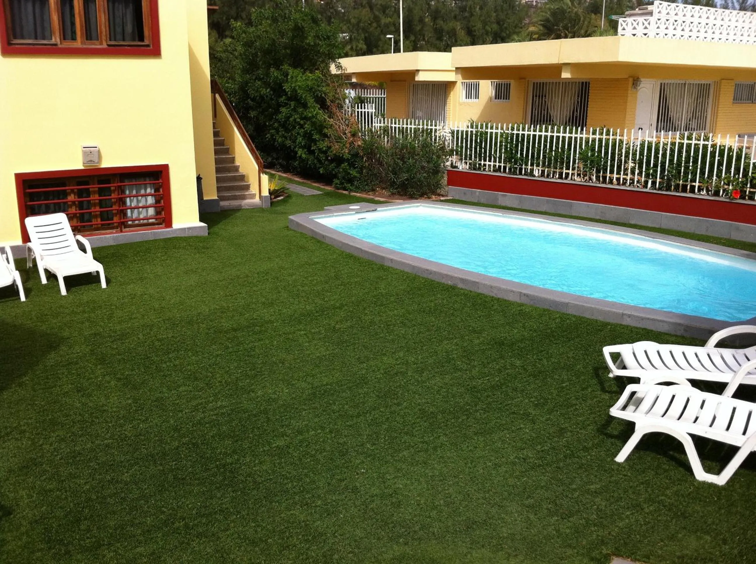 Pool view in New Miami Playa Apartamentos