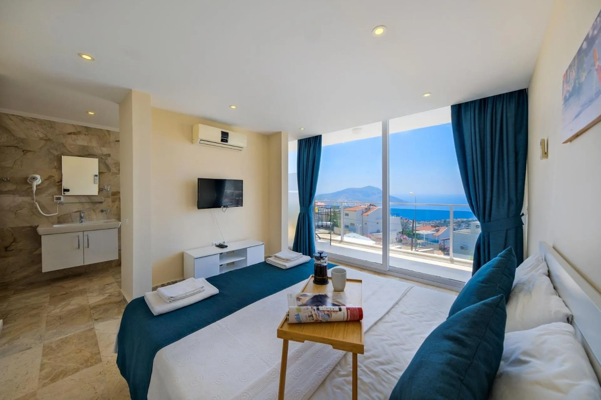 Bed in Lumiere Villas 2
