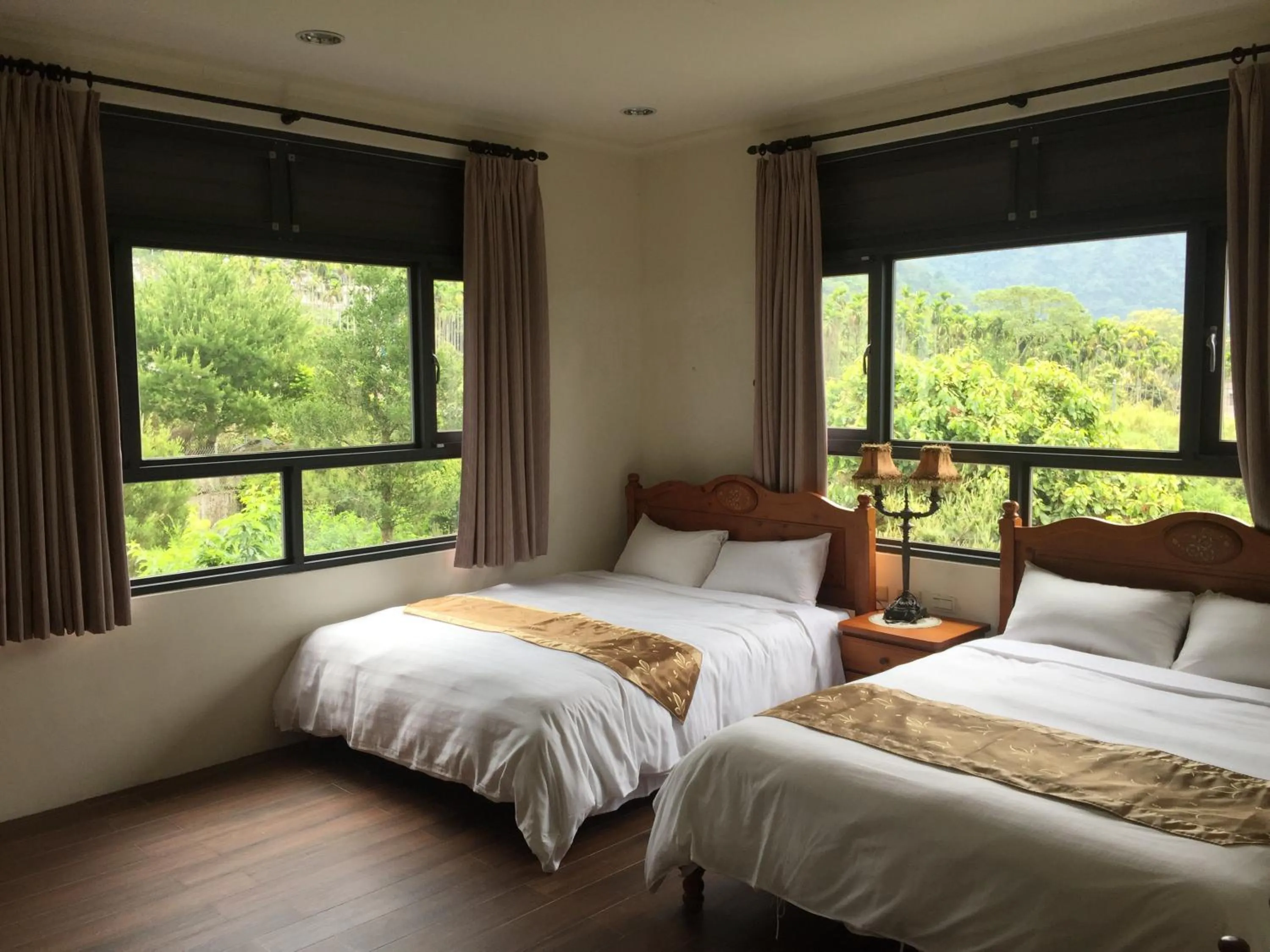 Bed in 闕麒景觀民宿Chill Villa B&B