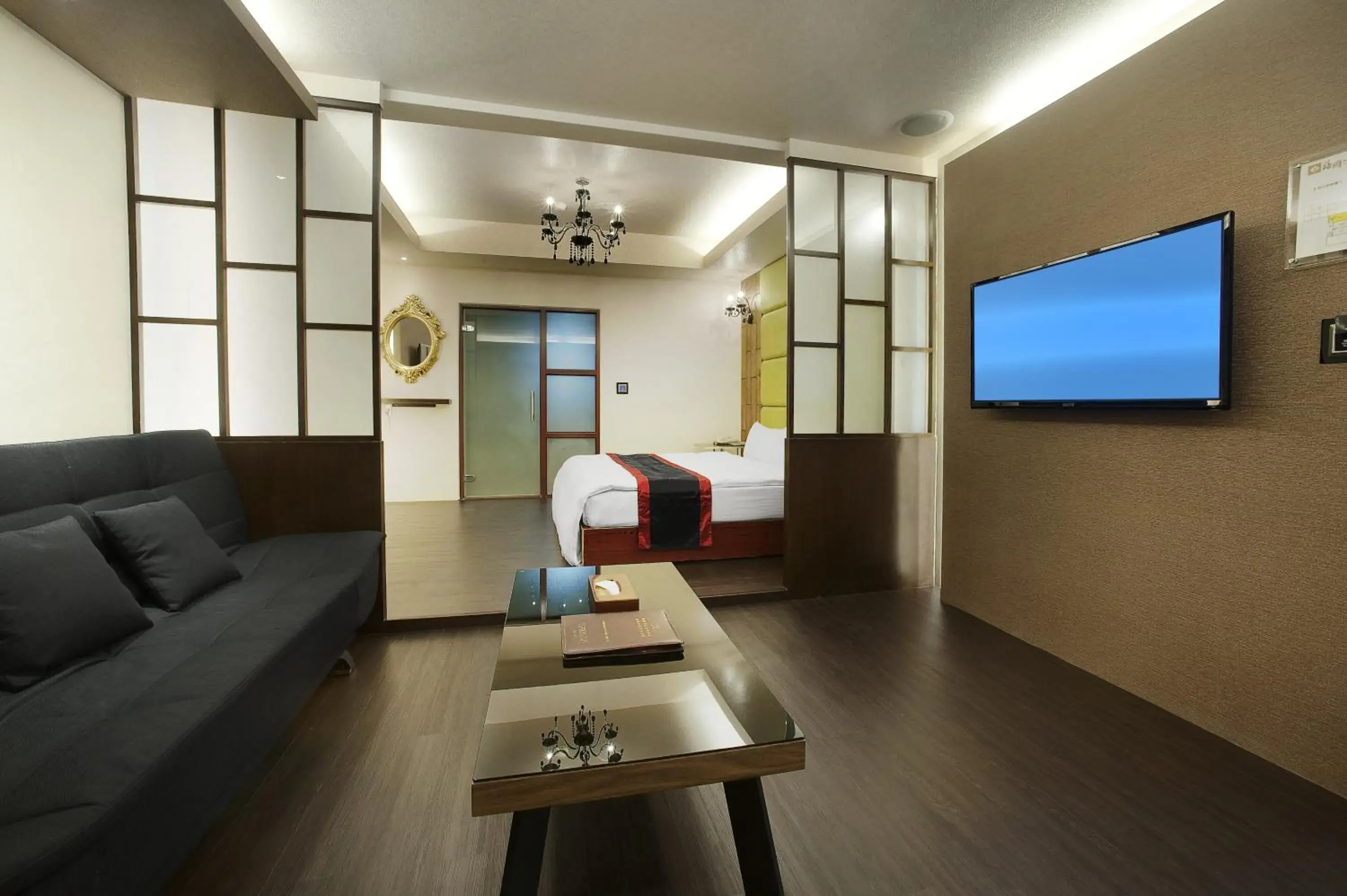Bedroom, Lobby/Reception in Fukun No. 3 Motel