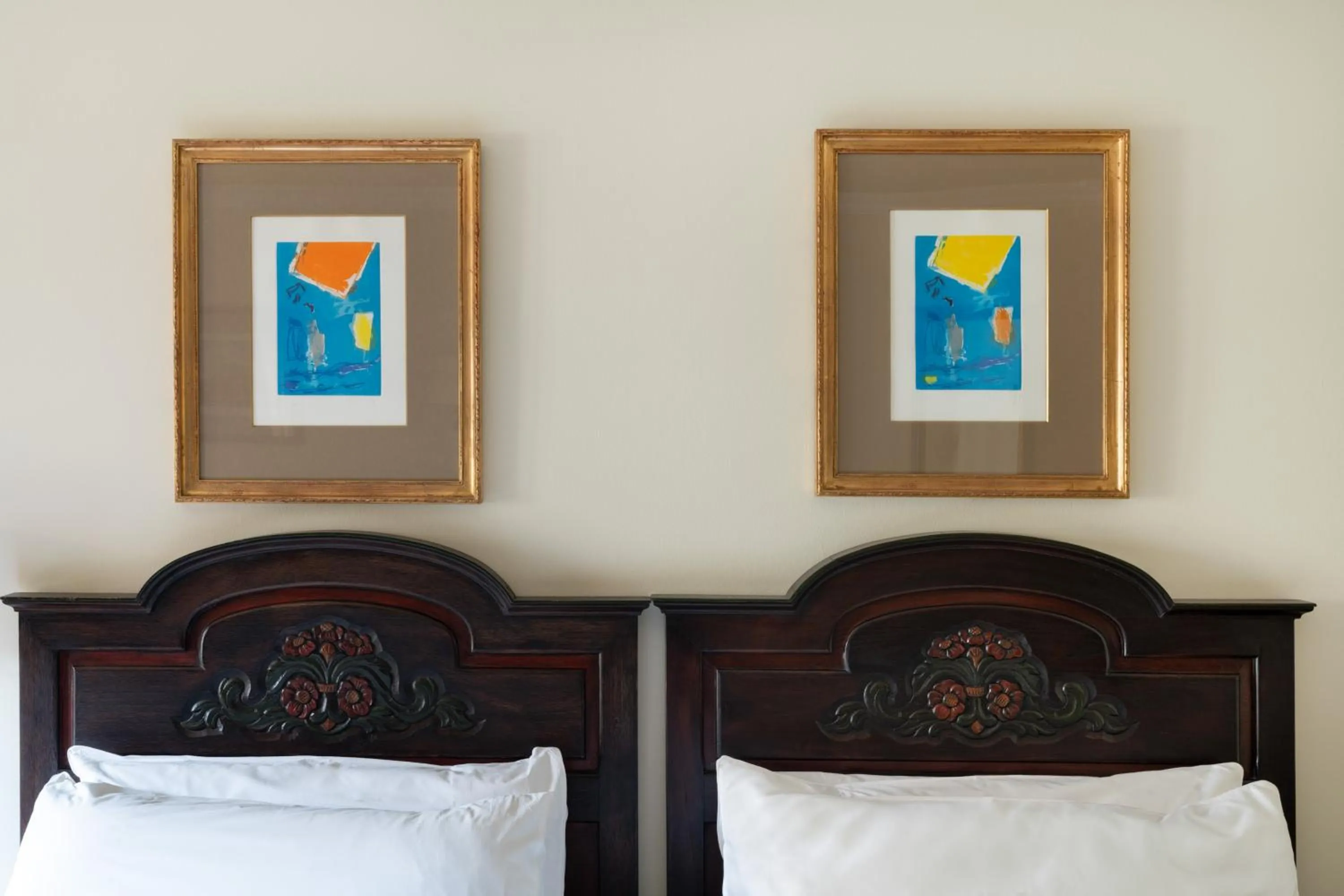 Decorative detail, Bed in Parador de Sto. Domingo Bernardo de Fresneda