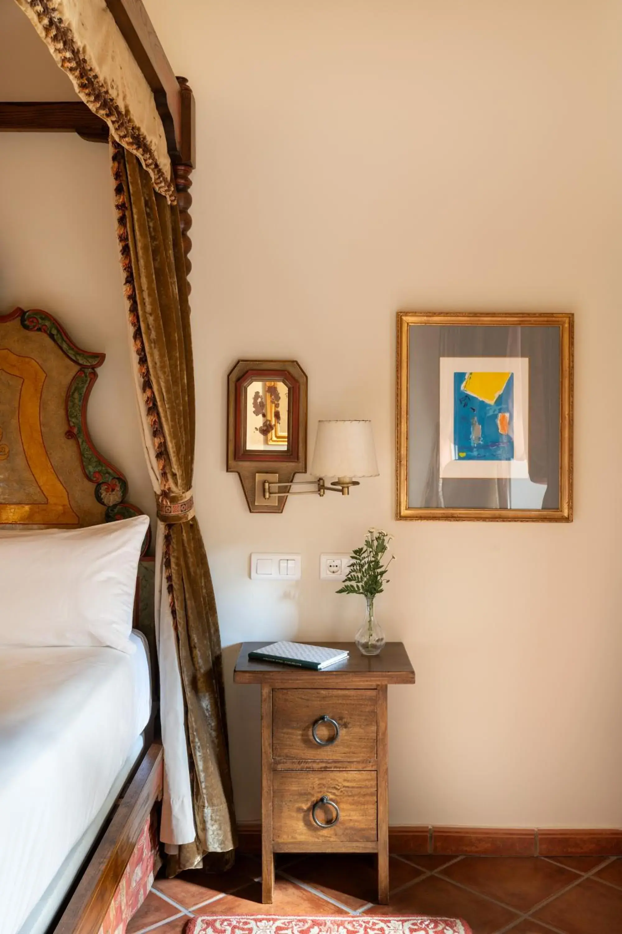 Bed in Parador de Sto. Domingo Bernardo de Fresneda Bed in Parador de Sto. Domingo Bernardo de Fresneda